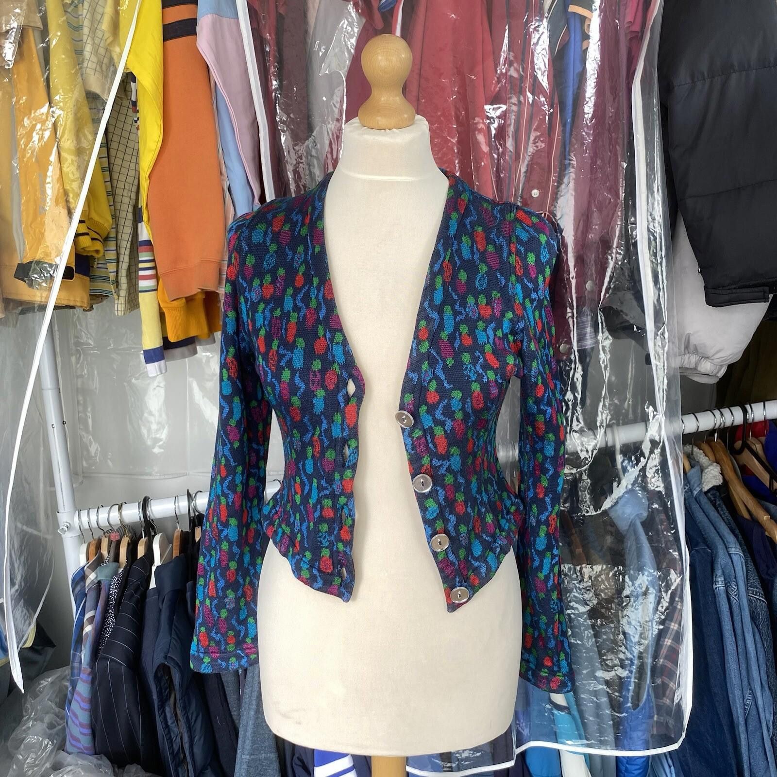 Missoni Vintage Missoni Cardigan Knit Berry Medium 6 Bolero Jumper Size XS / US 0-2 / IT 36-38 - 2 Thumbnail