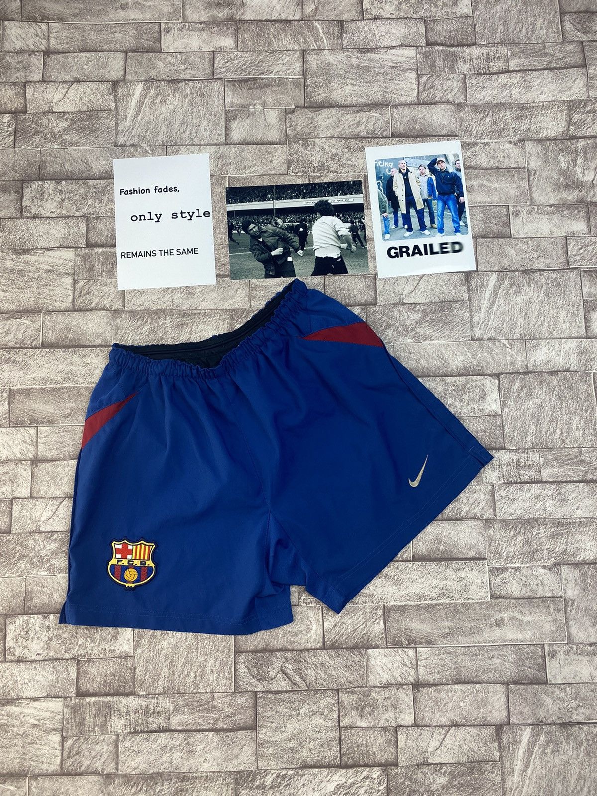 Nike × Vintage FC BARCELONA 2002-2003 HOME FOOTBALL SOCCER SHORTS NIKE Size US 32 / EU 48 - 11 Thumbnail