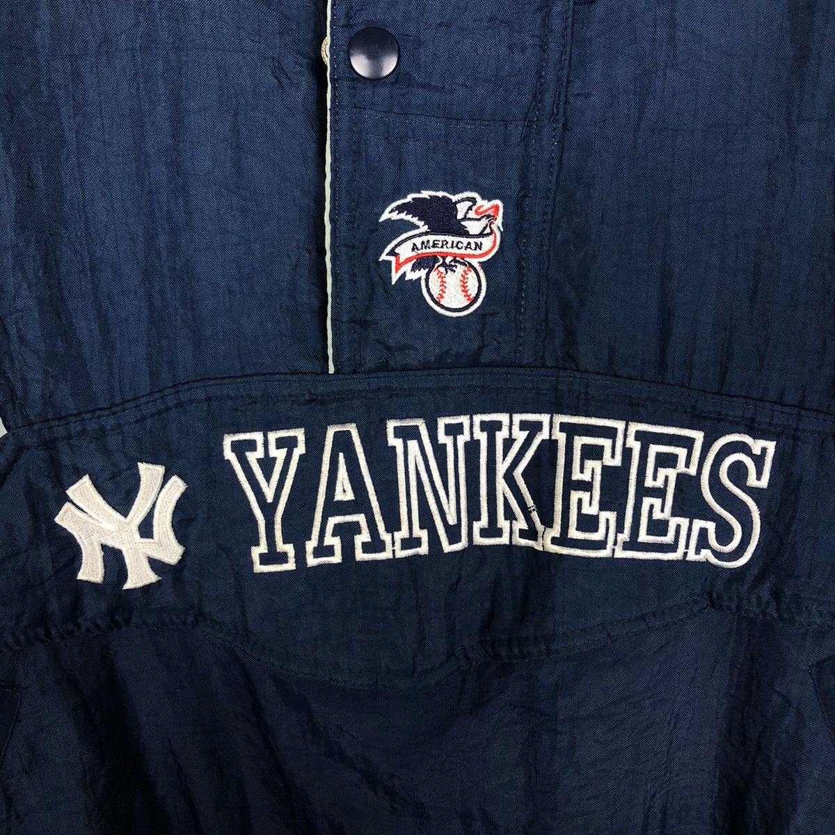 New York Yankees 🔥VINTAGE BOMBER JACKET SPORTSWEAR STARTER NEW YORK YANKEES Size US L / EU 52-54 / 3 - 16 Thumbnail
