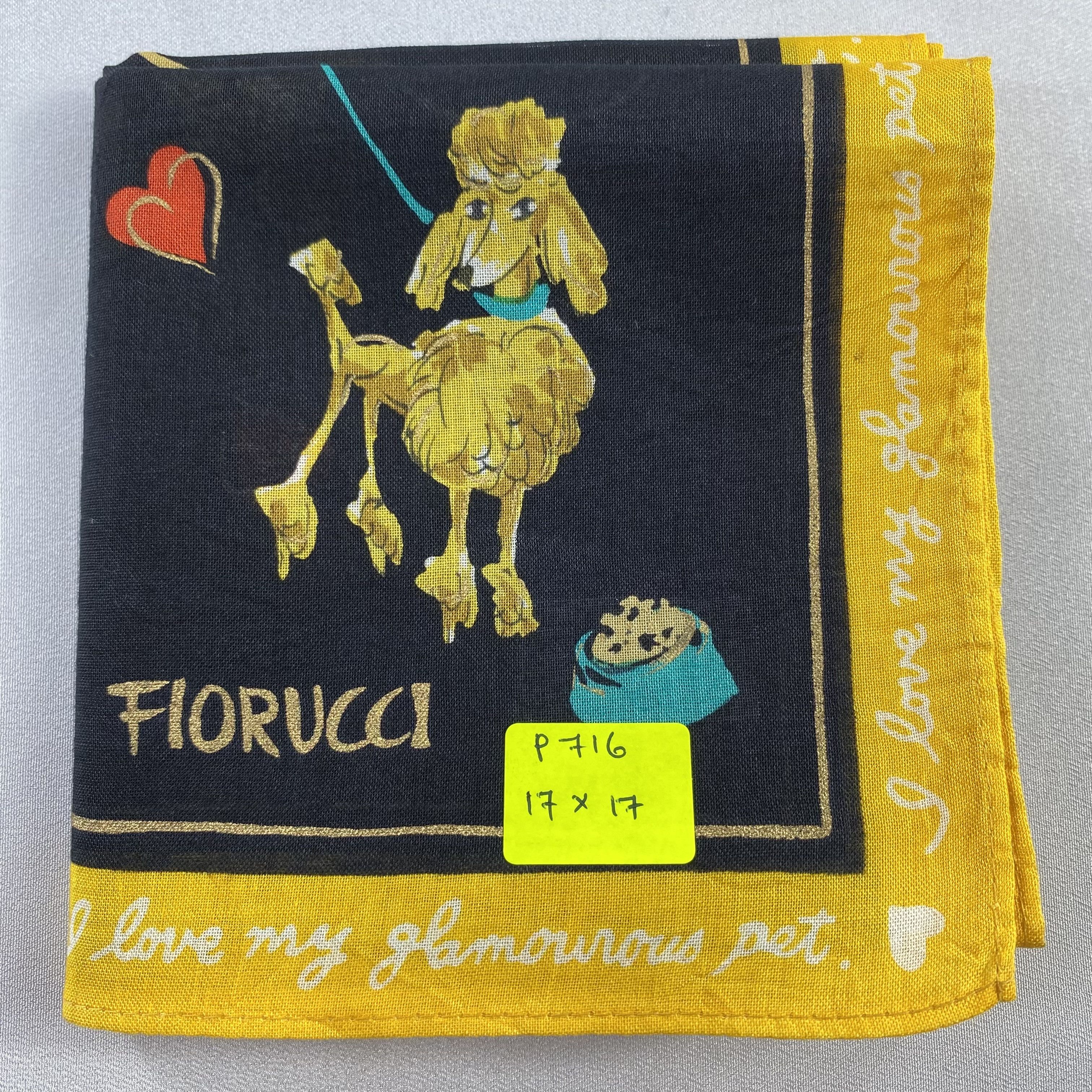 Fiorucci × Vintage Fiorucci Handkerchief / Neckerchief / Bandana-P716 Size ONE SIZE - 5 Thumbnail