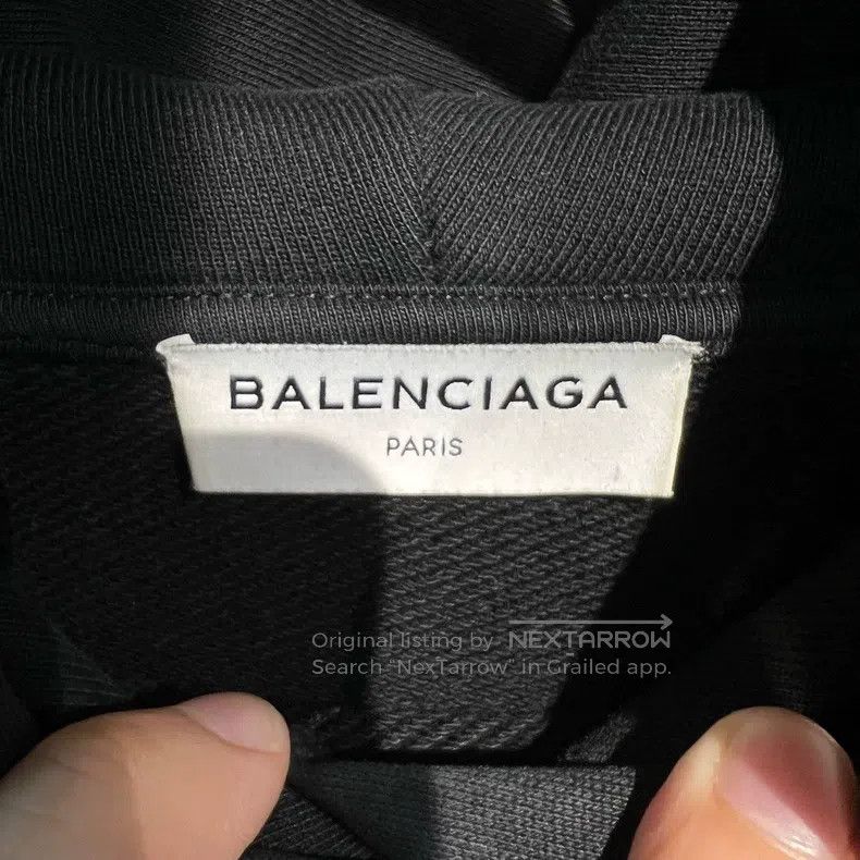 Balenciaga Balenciaga Hat Logo Hooded Sweatshirt Size US S / EU 44-46 / 1 - 3 Thumbnail