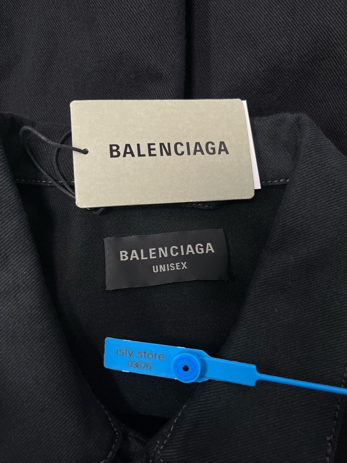 Balenciaga black balenciaga logo button-up jacket Size US M / EU 48-50 / 2 - 4 Thumbnail