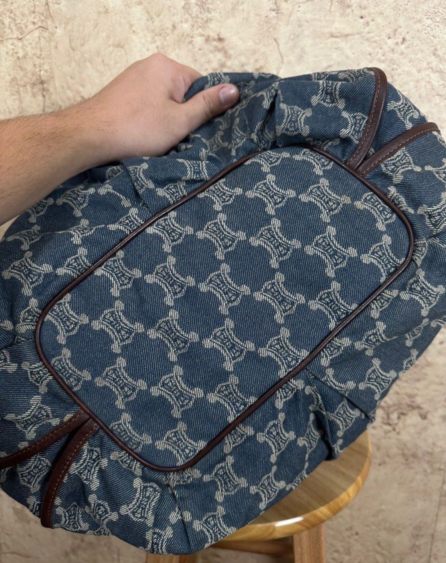 Celine Celine vintage monogram denim totebag Size ONE SIZE - 6 Thumbnail