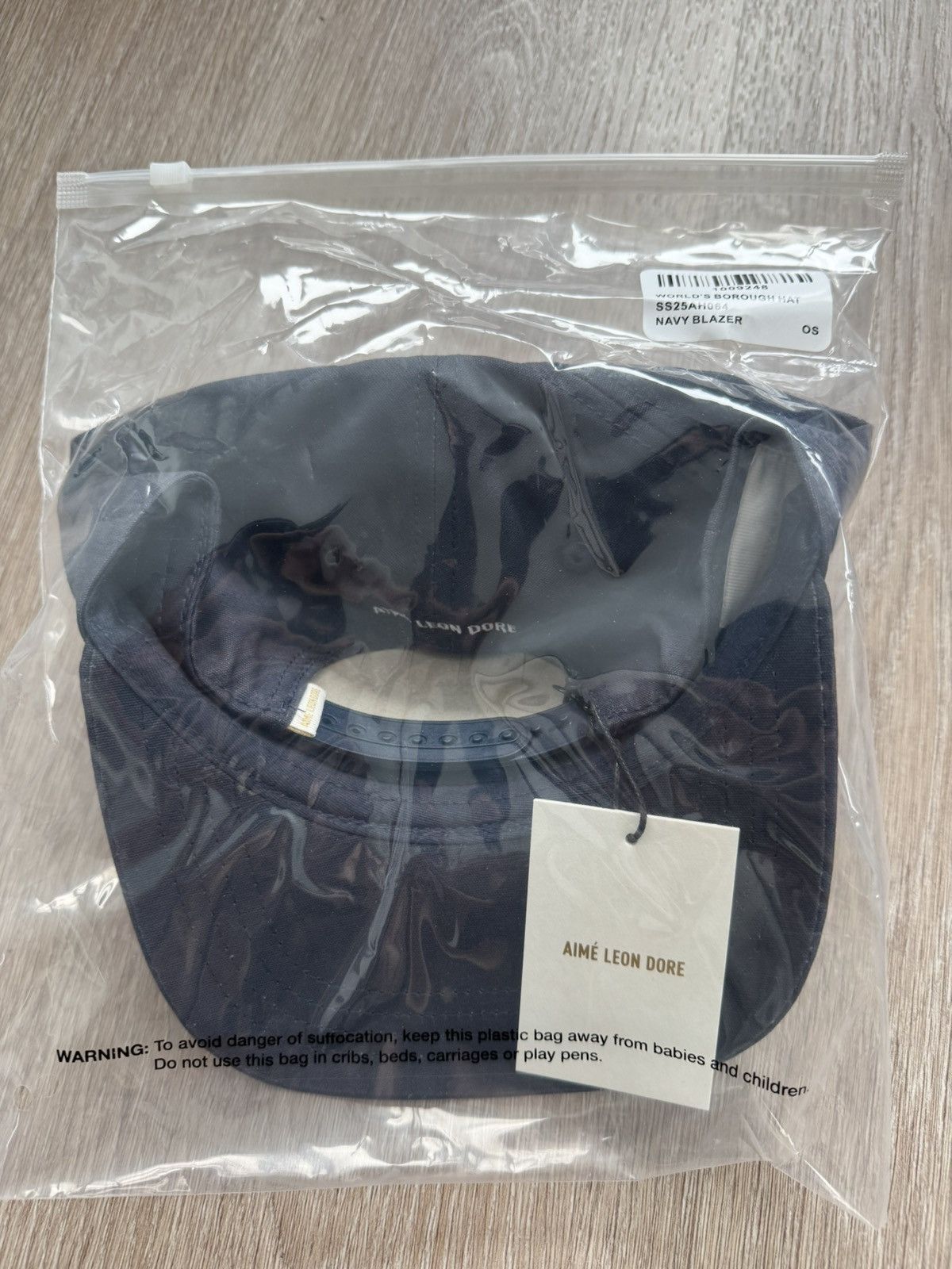 Aime Leon Dore Aime Leon Dore The World's Borough Hat Navy Size ONE SIZE - 5 Thumbnail