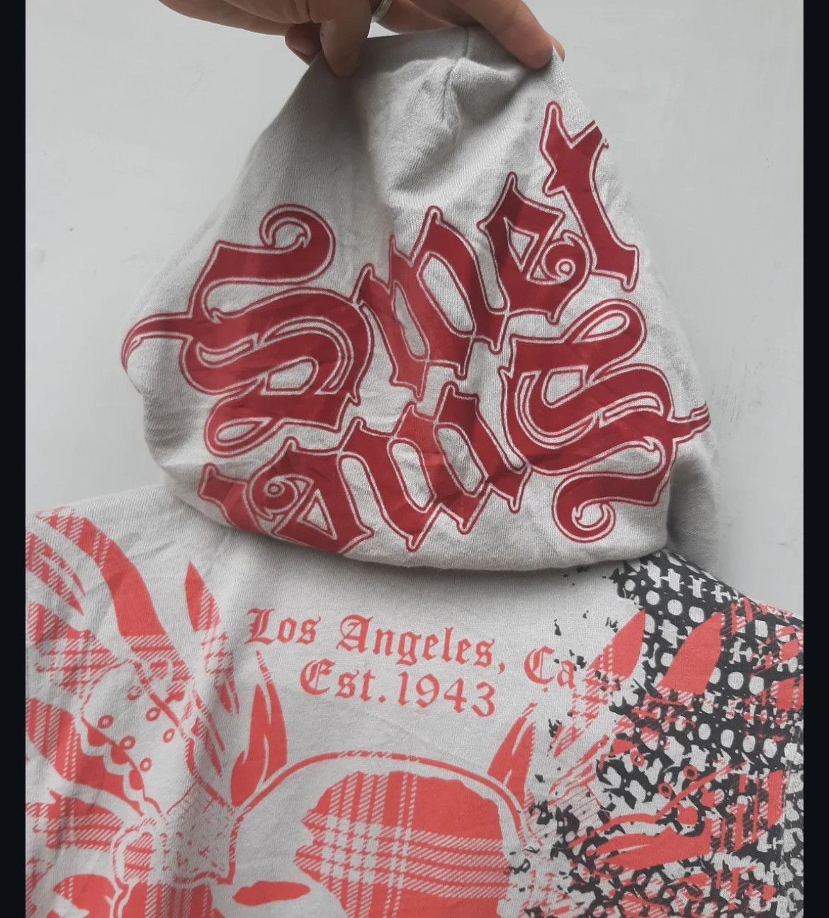 Japanese Brand 2000s Smet Christian Audigier Skull Poem Zip Hoddie y2k Lgb Size US S / EU 44-46 / 1 - 4 Thumbnail