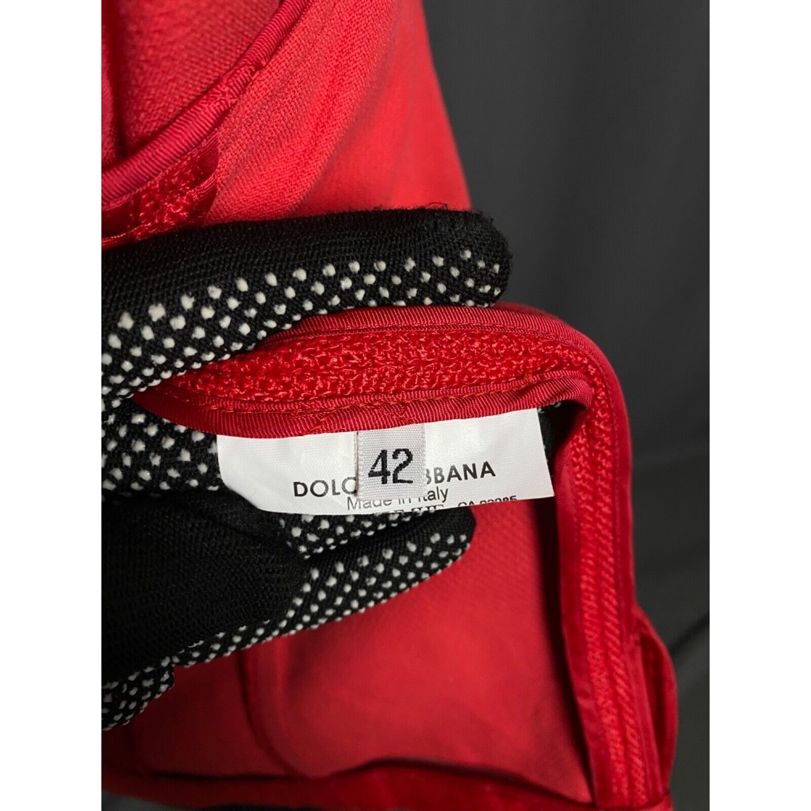 Dolce & Gabbana MINT! Dolce&Gabbana Silk Linen Red Double Breasted Short Pea Size M / US 6-8 / IT 42-44 - 10 Thumbnail