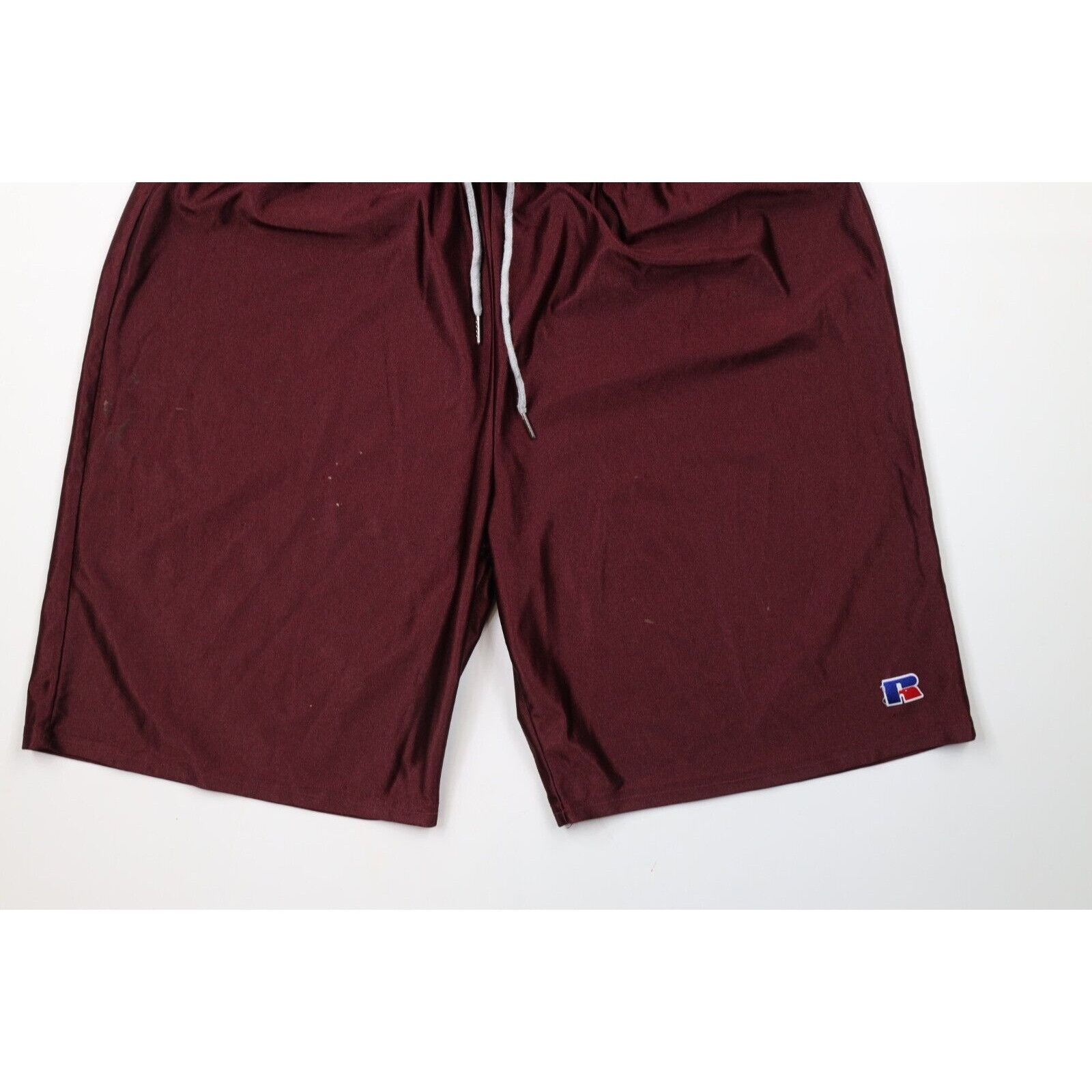 Russell Athletic × Vintage Vintage 90s Russell Athletic Distressed Silky Gym Shorts Size US 40 / EU 56 - 4 Thumbnail