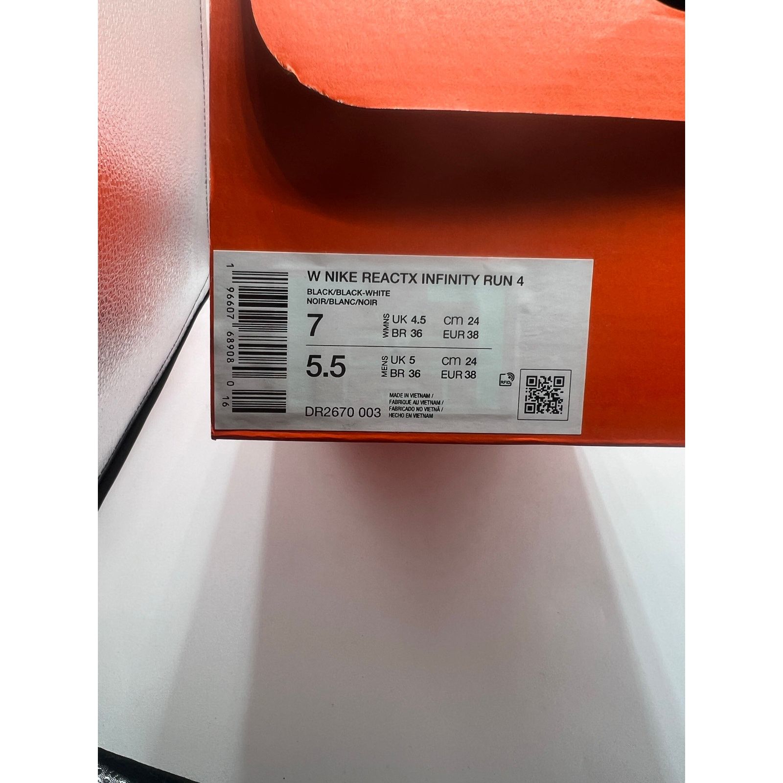Nike Nike React X Infinity Run 4 “Oreo” size 7 women’s Size US 7 / IT 37 - 8 Thumbnail