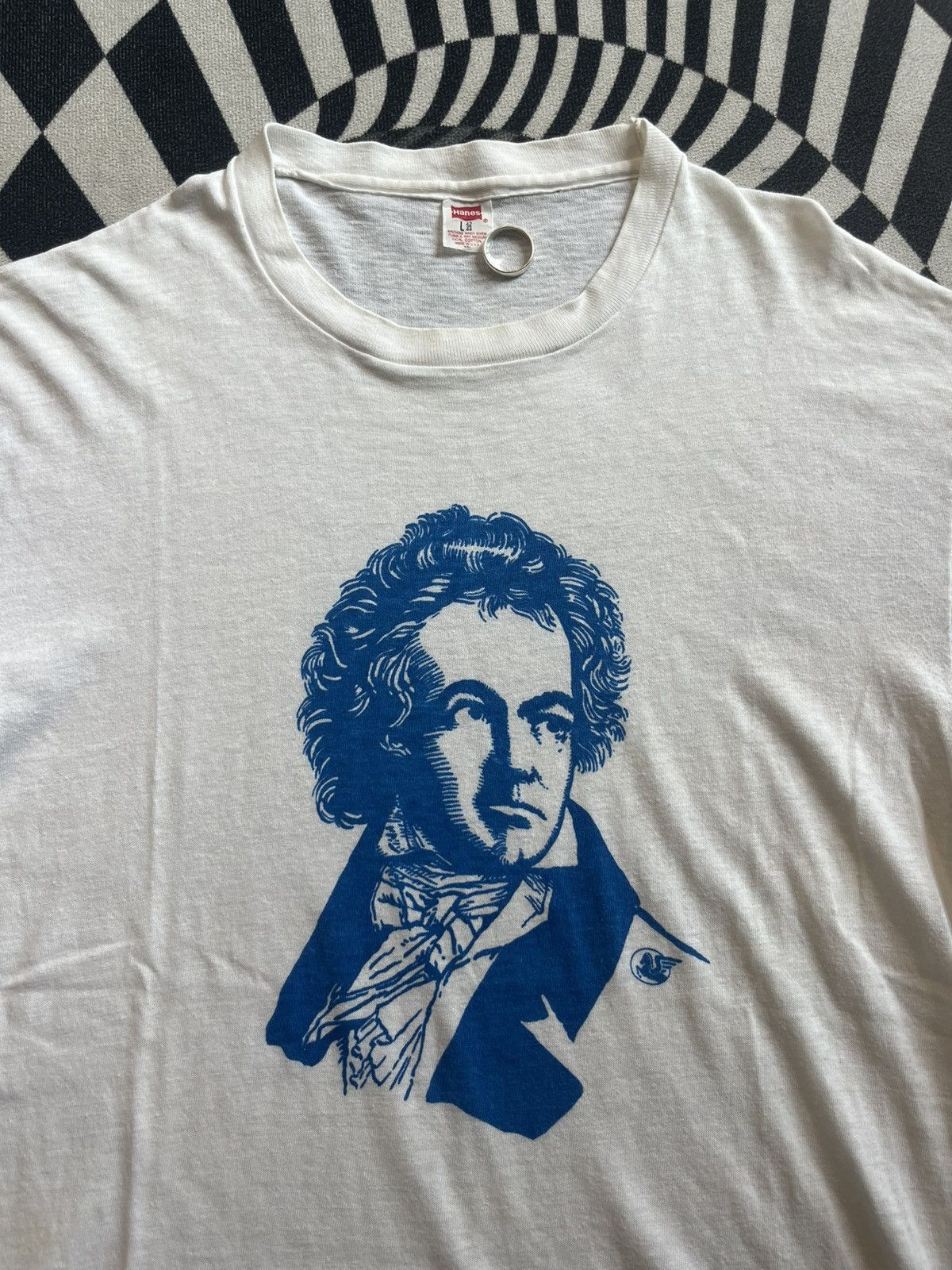 Arts & Science Vintage Ludwigvan BEETHOVEN Art Face 1970’s-1980’s Tshirt Size US L / EU 52-54 / 3 - 5 Thumbnail