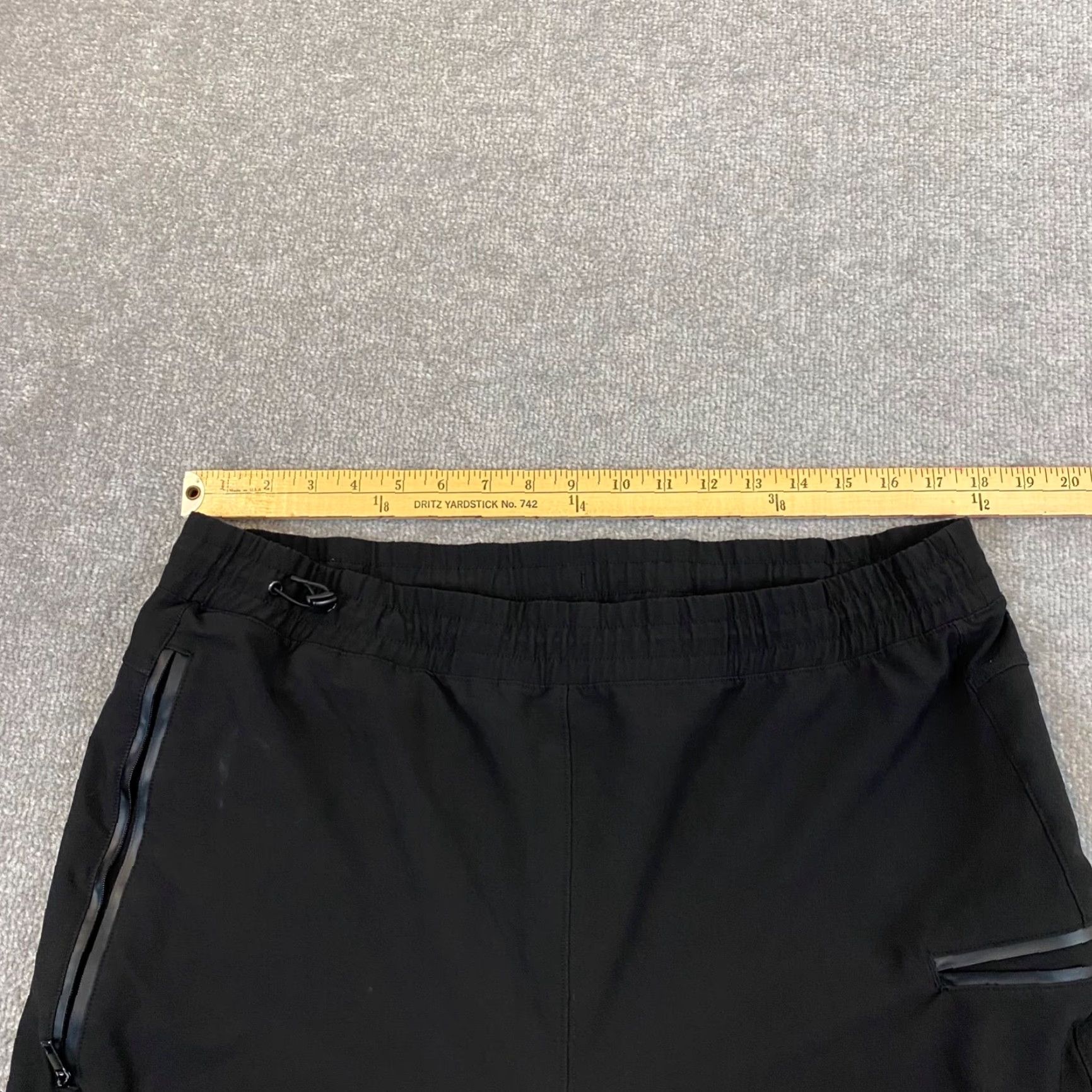 Industrie Industry Pants Mens XL Black Tapered Joggers Stretch Pockets 35x30 IF19P255 Size US 36 / EU 52 - 3 Thumbnail