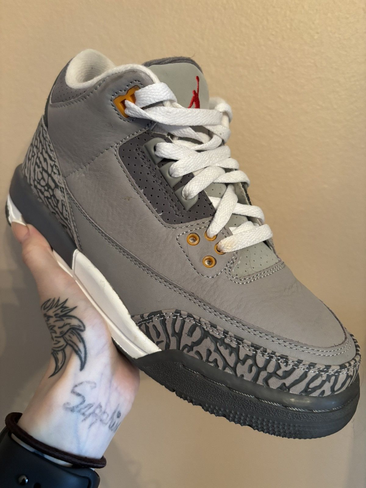 Jordan Brand Air Jordan 3 Retro GS 'Cool Grey' 2021 Size US 6.5 / EU 39-40 - 2 Thumbnail