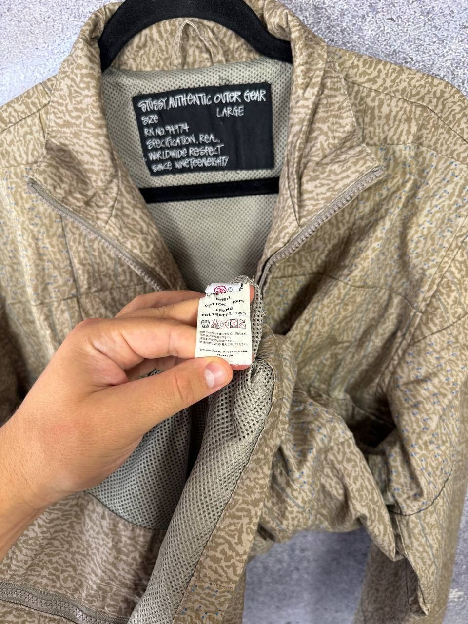 Stussy 🔥90's STUSSY VINTAGE MILITARY CAMO JACKET Y2K LARGE Size US L / EU 52-54 / 3 - 13 Thumbnail