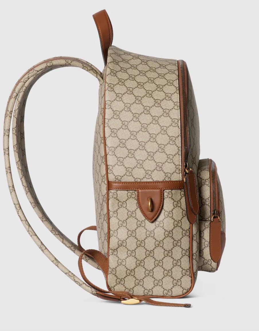 Gucci Gucci MEDIUM GG EMBLEM BACKPACK Size ONE SIZE - 3 Thumbnail