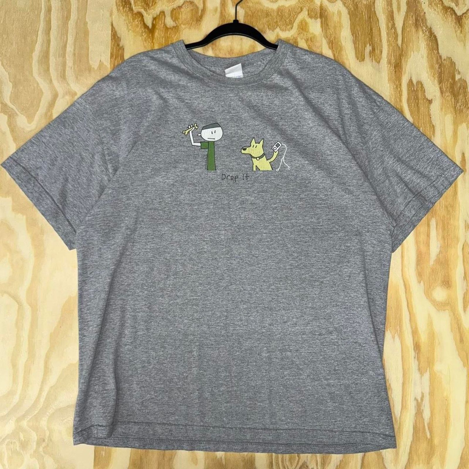 Vintage Vintage y2k cartoon stick figure t-shirt Size US XL / EU 56 / 4 - 1 Thumbnail