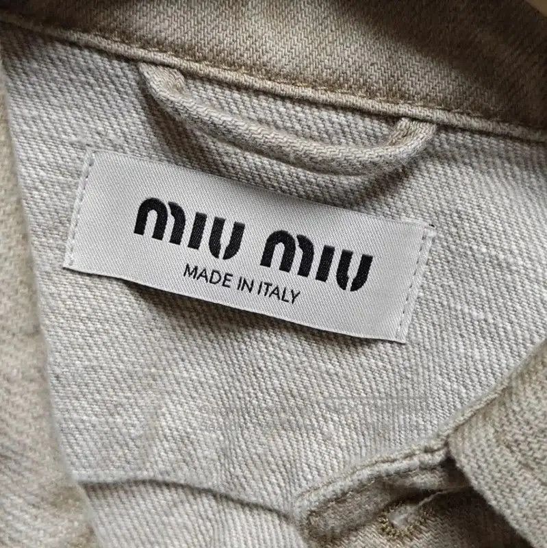 Miu Miu Miu Miu Khaki Denim Women's Jacket . Size S / US 4 / IT 40 - 3 Thumbnail