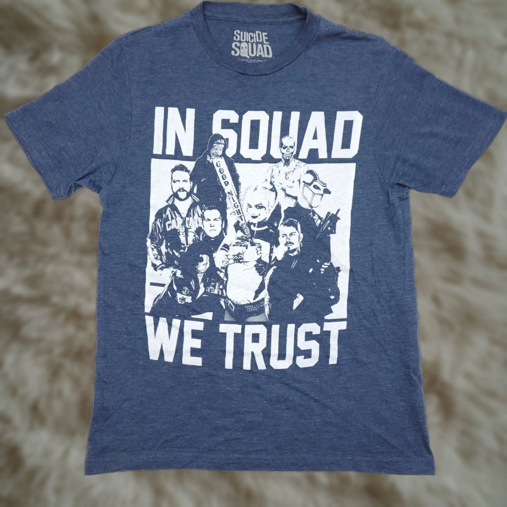 Vintage VINTAGE Suicide Squad T-Shirt Blue Logo Harley Quinn DeadShot T-Shirt Adult Small Squad We Trust Blue Size US S / EU 44-46 / 1 - 1 Thumbnail