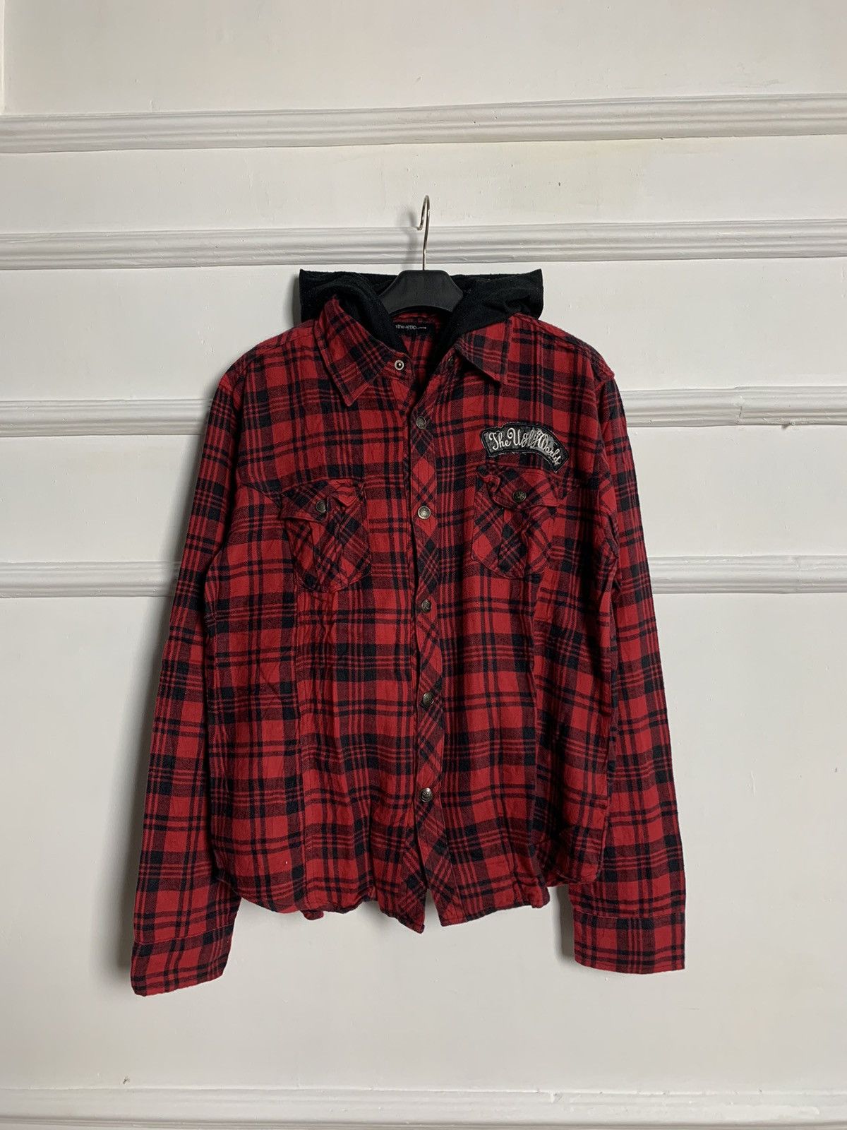 In The Attic × Japanese Brand × Vintage vintage in the attic home flannel button ups zipper hoodie Size US L / EU 52-54 / 3 - 2 Thumbnail