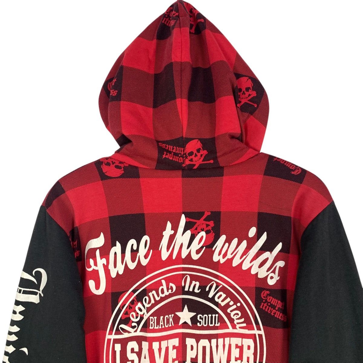 If Six Was Nine Vintage Flag Stone Japanese Brand Hoodie Big Logo Skulls Size US S / EU 44-46 / 1 - 14 Thumbnail