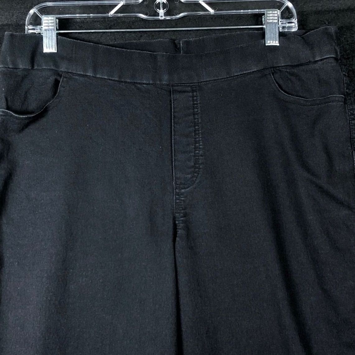 Vintage Columbia Womens Pants Black High Rise Pull On Skinny Ankle Stretch XL Inseam 29.5 in Pocketed Casual Workwear Comfort Easy Care Size 24" / US 00 / IT 34 - 2 Thumbnail