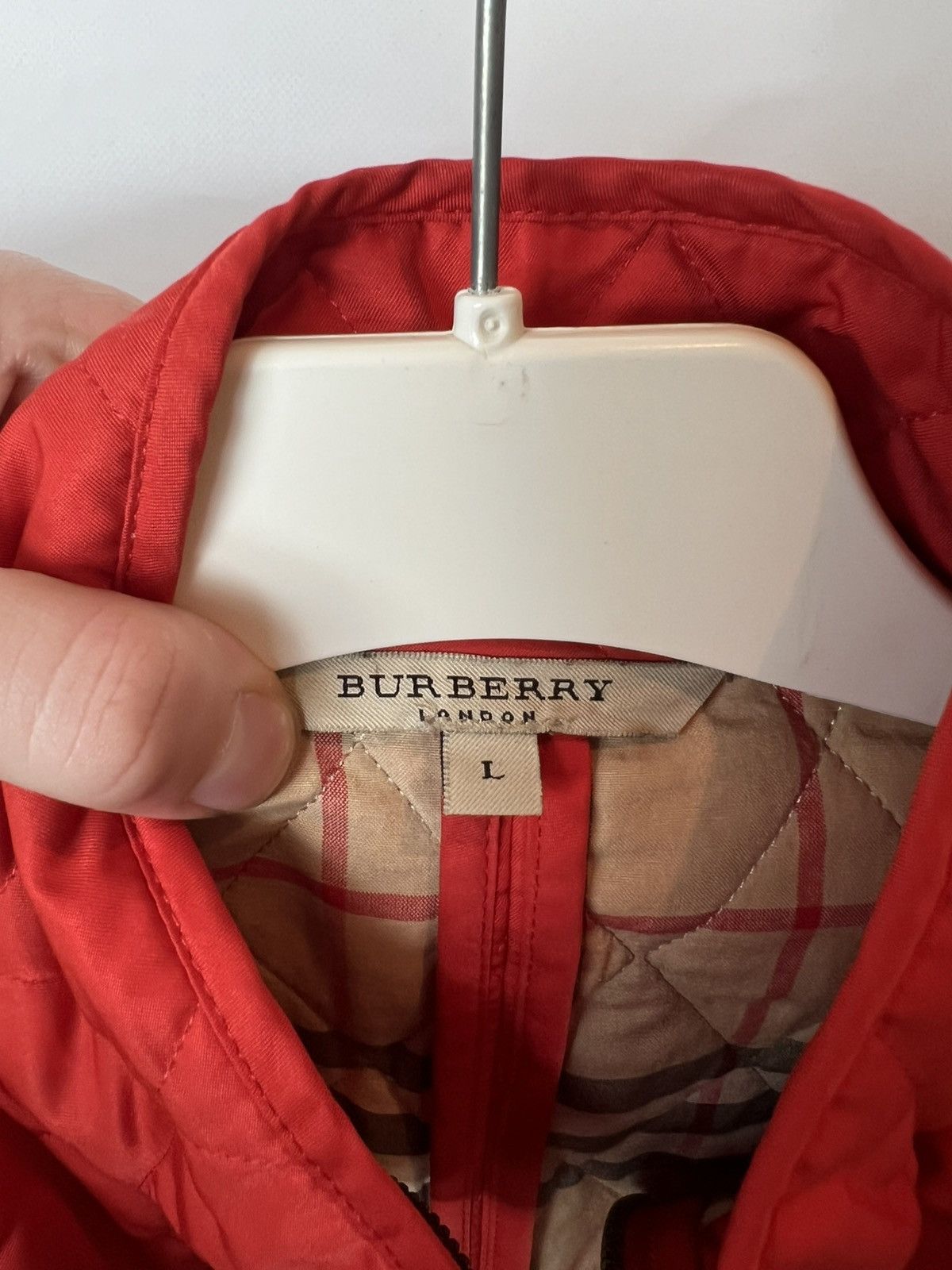 Burberry Vintage luxury Burberry Nova Check Quilted Jacket Size L Size L / US 10 / IT 46 - 11 Thumbnail