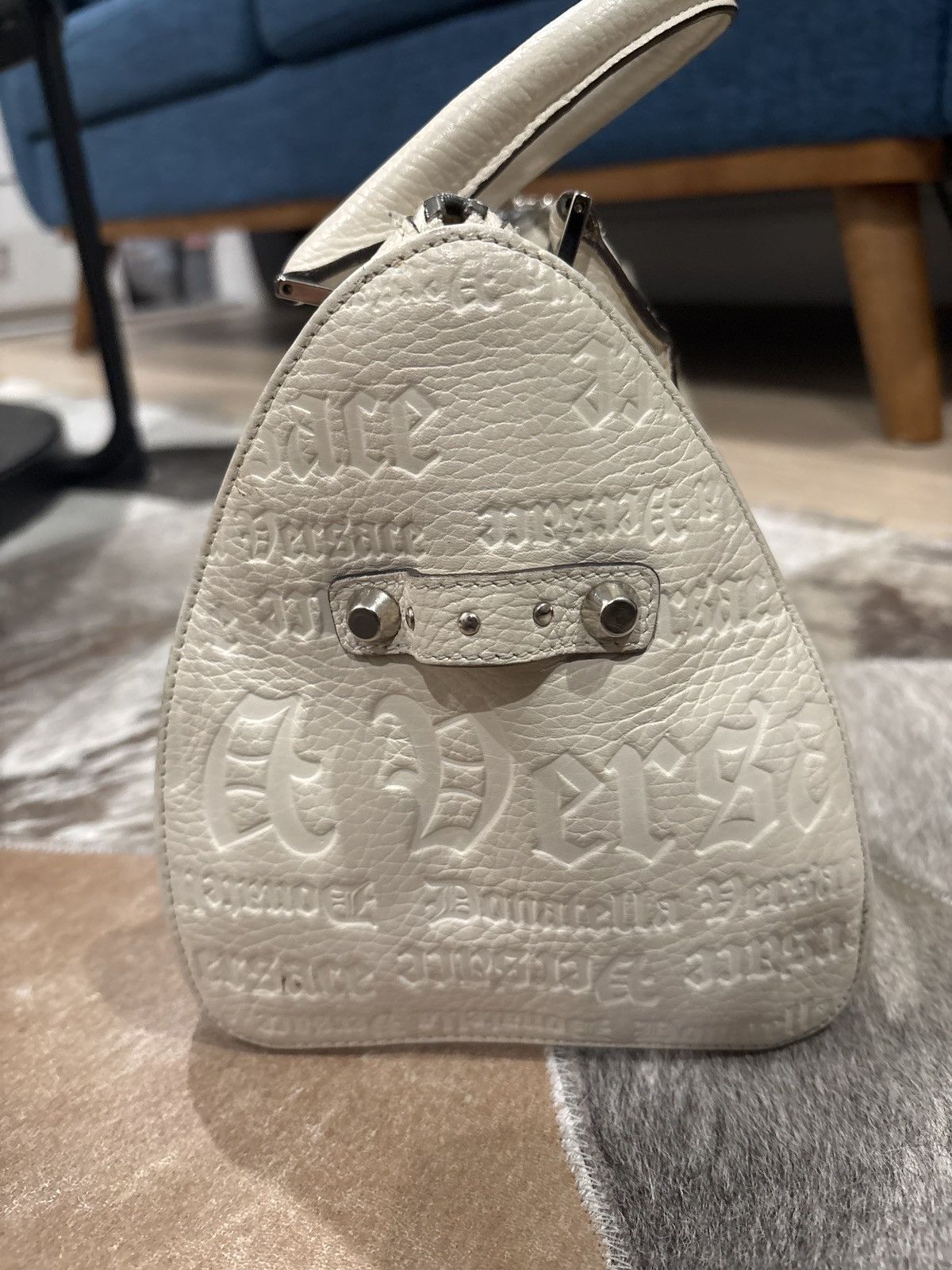 Versace RARE*** Vintage Versace Mini Bag with Embossed Leather Size ONE SIZE - 8 Thumbnail