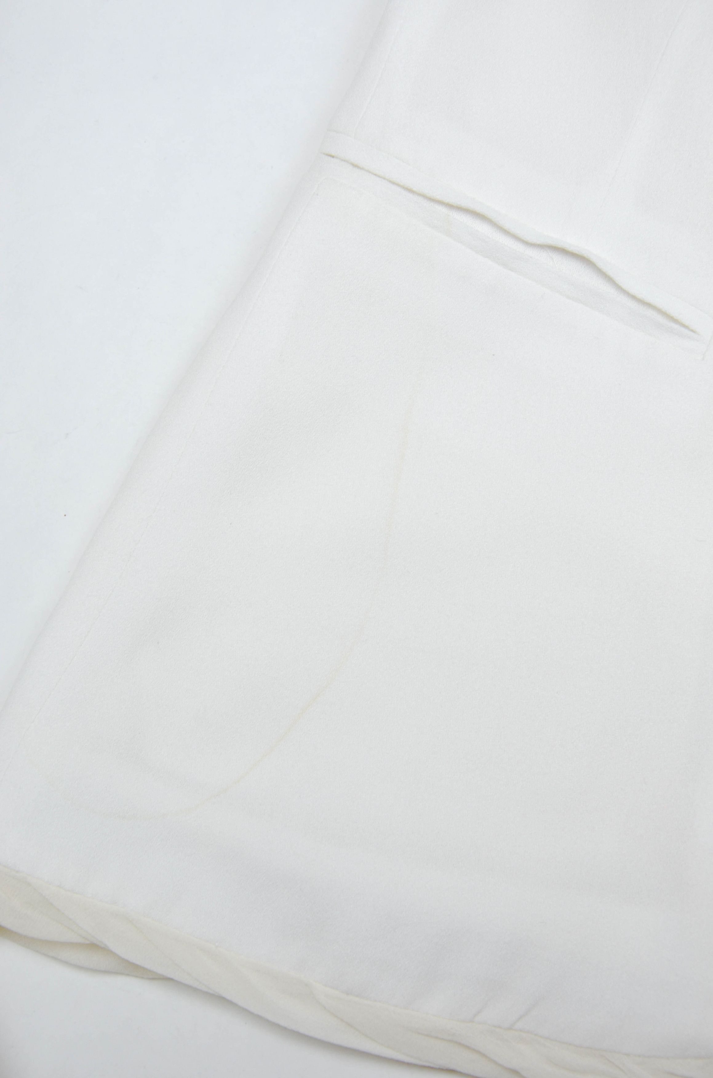 Helmut Lang Helmut Lang Vintage White Viscose Blazer – Size 8 Size M / US 6-8 / IT 42-44 - 6 Thumbnail