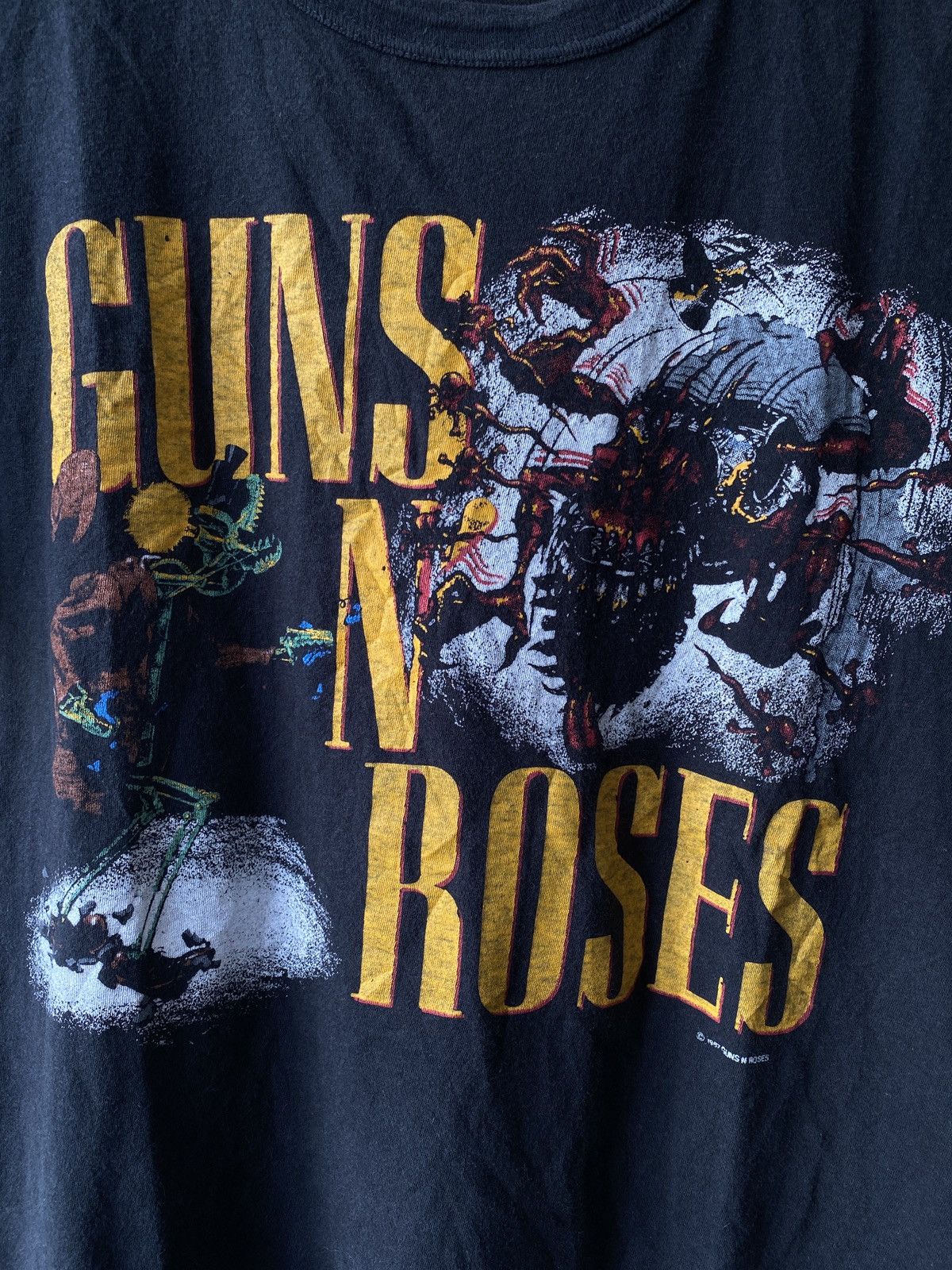 Band Tees × Guns N' Roses × Vintage 1980s - Guns N Roses Japan Tour Band Tees Size US S / EU 44-46 / 1 - 5 Thumbnail