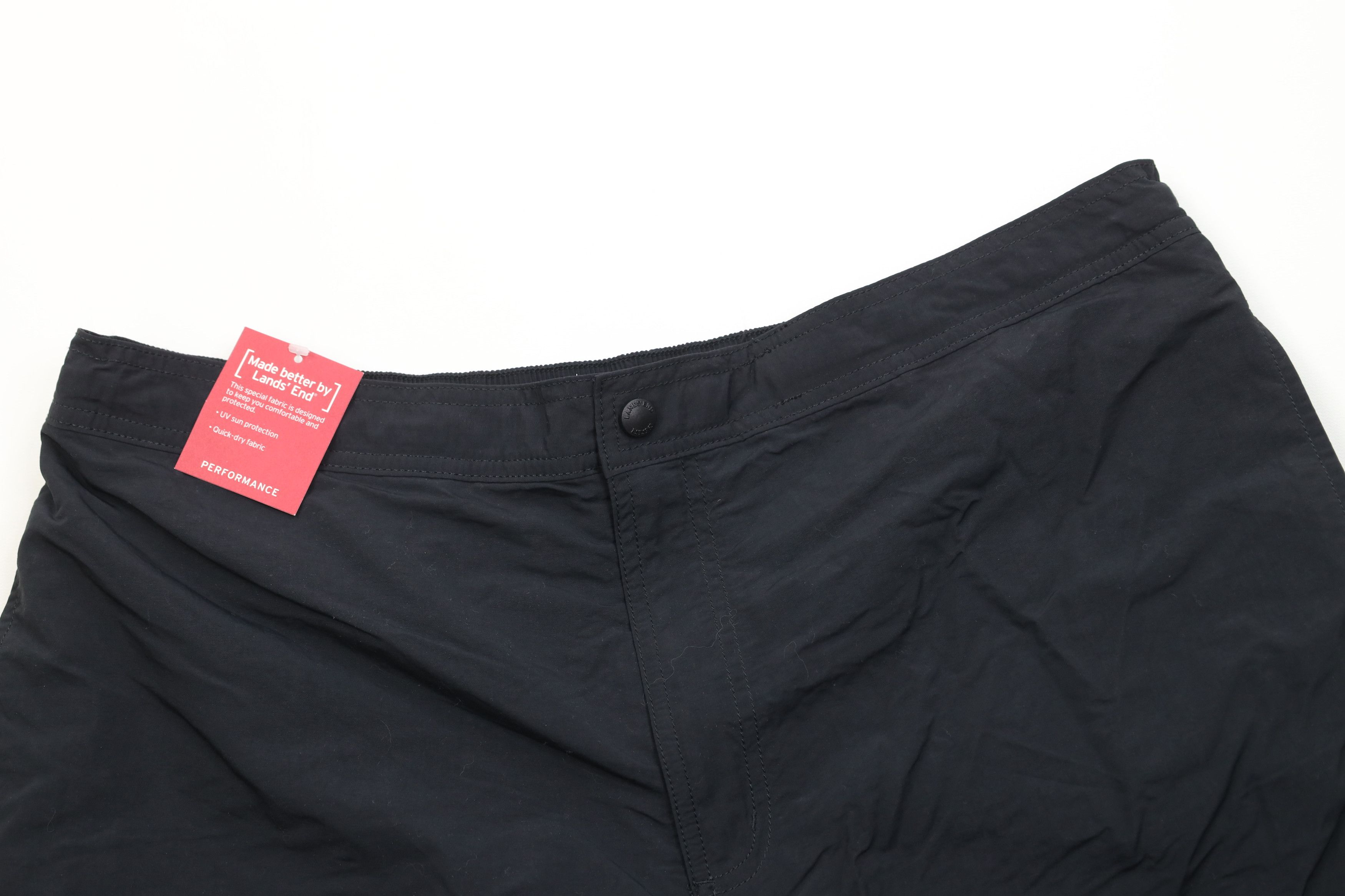 Lands' End Deadstock Vintage Y2K Lands End Lined Shorts Trekking Black Size US 34 / EU 50 - 2 Thumbnail