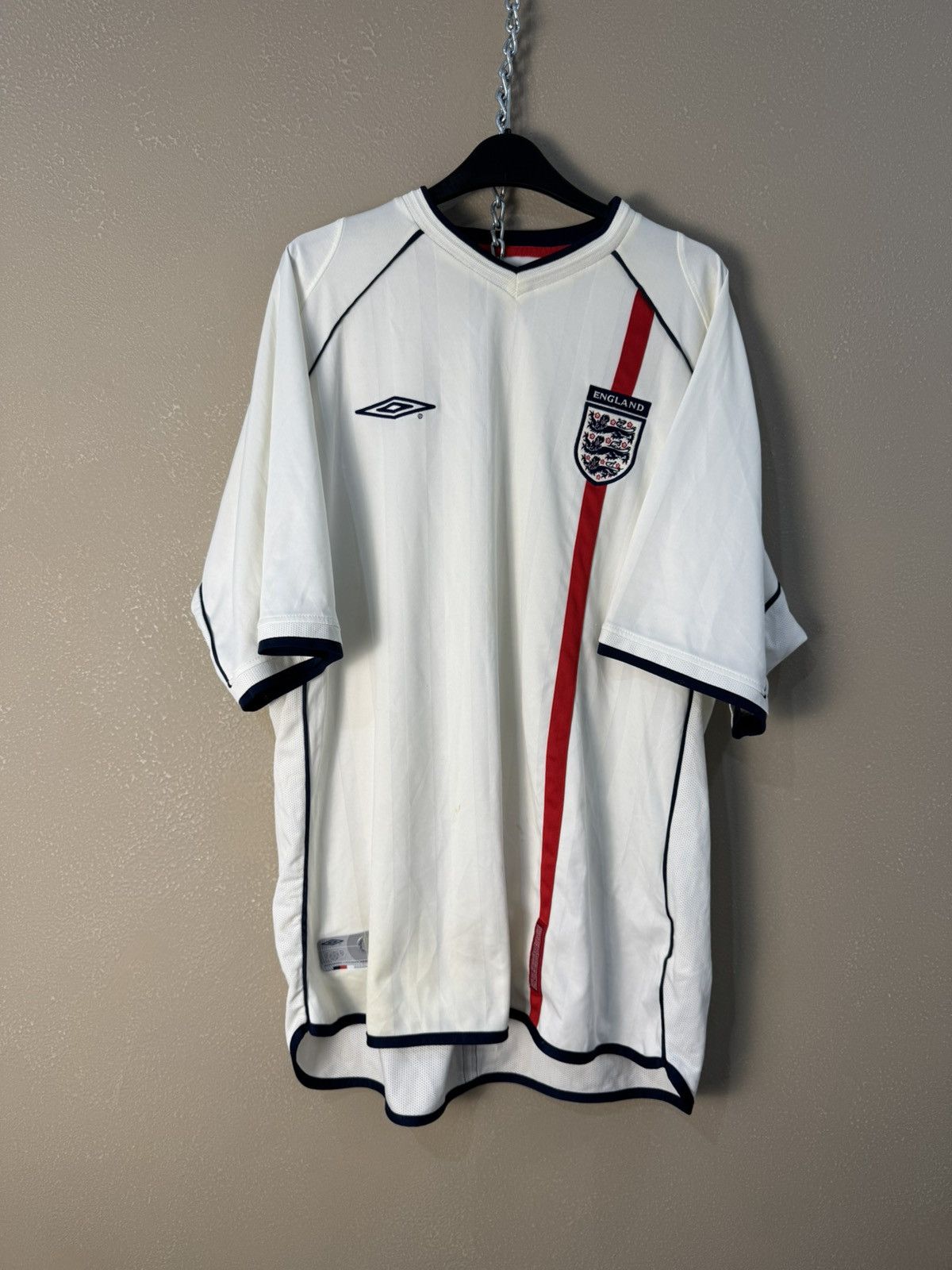 Umbro 00s Vintage Umbro x England 2002/03 Home Soccer Jersey Size US XXL / EU 58 / 5 - 1 Thumbnail