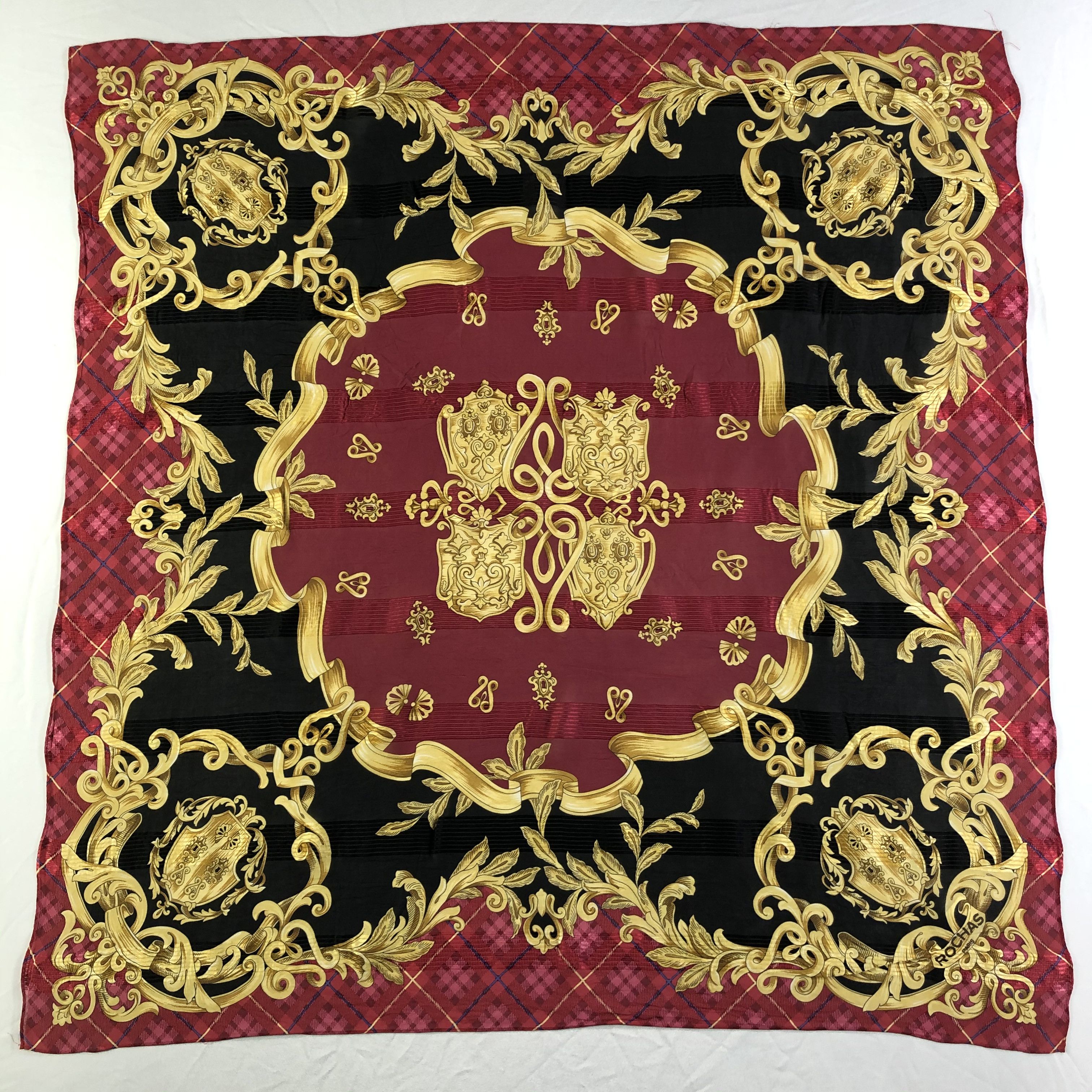 Vintage Vintage Rochas Silk Scarf Size ONE SIZE - 2 Thumbnail