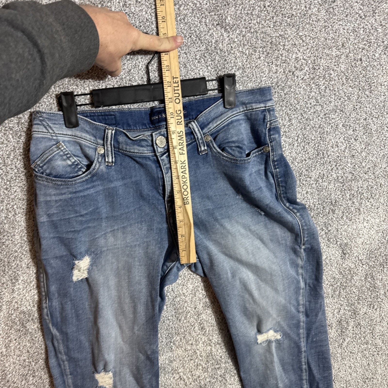 Rock & Republic Rock & Republic Indee Jeans Women 10M Distressed Streetwear Size 32" / US 10 / IT 46 - 5 Thumbnail