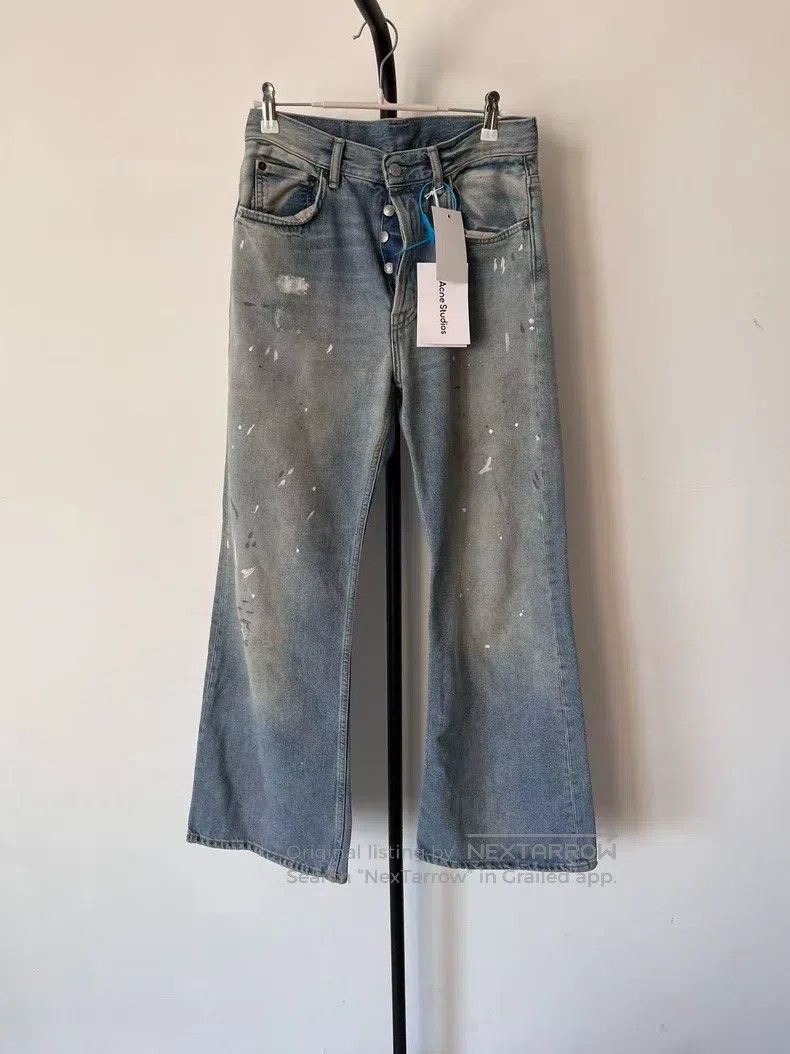 Acne Studios Acne Studios Painted Wide Leg Mid-Waist Loose Jeans Size US 26 / EU 42 - 1 Thumbnail