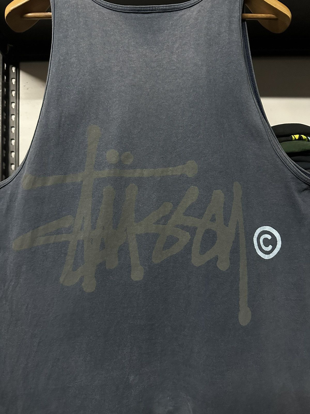 Stussy Vintage 90s Stussy Signature Tank Top Sun Faded Tee Size US L / EU 52-54 / 3 - 2 Thumbnail