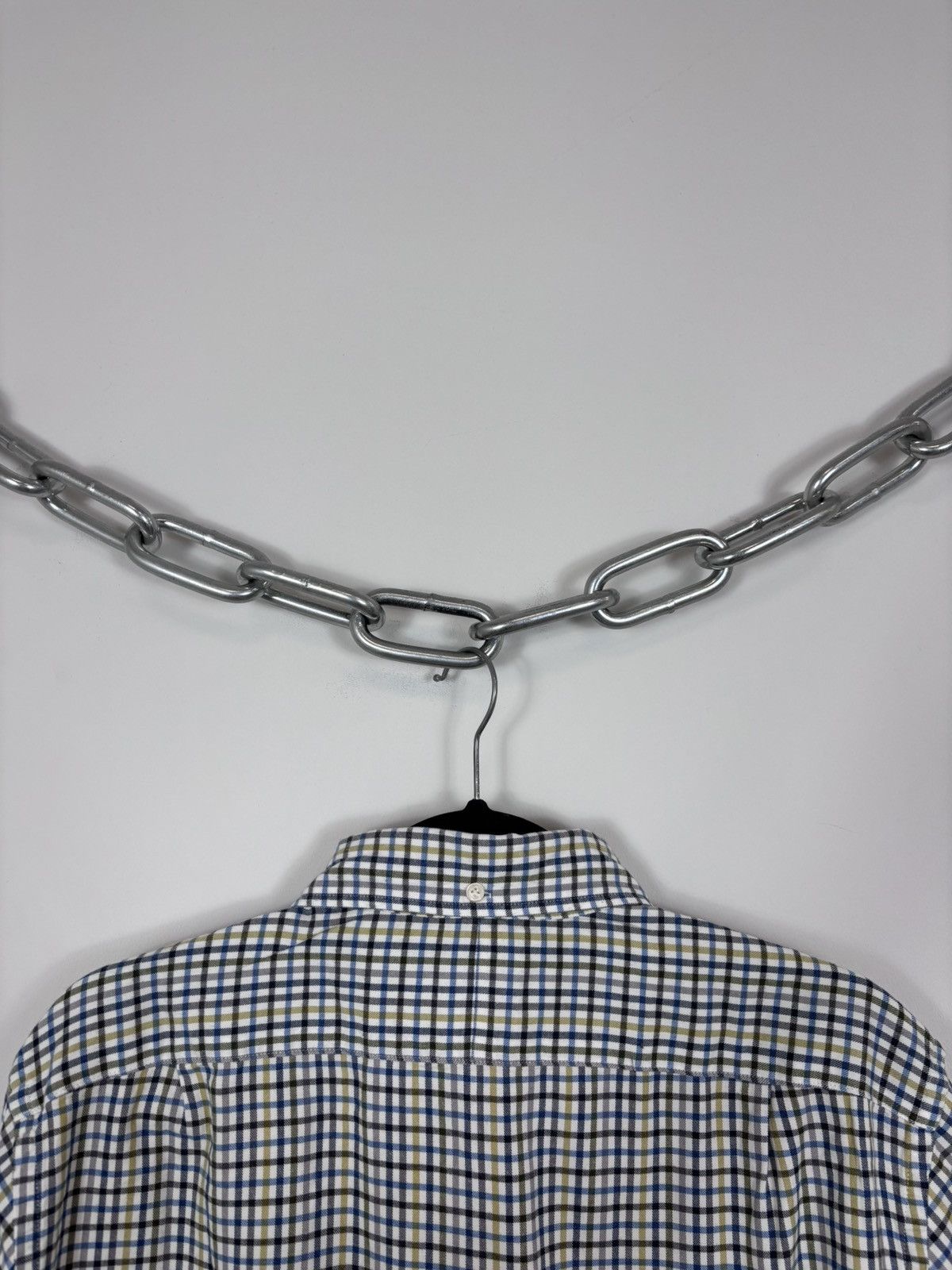 Boggi Boggi Milano BM39 Men’s Tattersall Check Button Up Shirt Size US L / EU 52-54 / 3 - 16 Thumbnail
