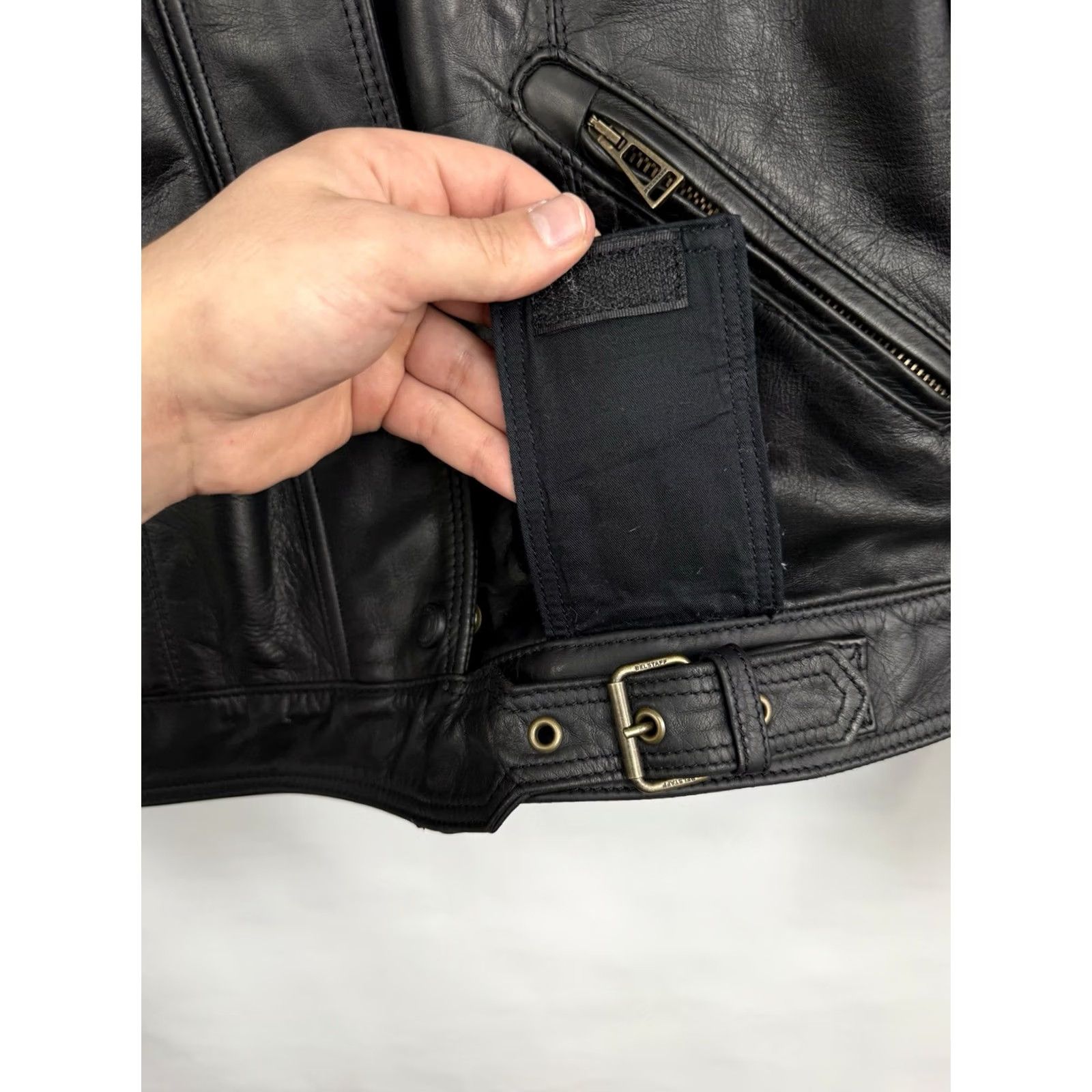Belstaff Belstaff Leather Biker Jacket Rare 44 Mens Motorcycle Armor Shoulder Elbow Black Jacket Size US S / EU 44-46 / 1 - 7 Thumbnail