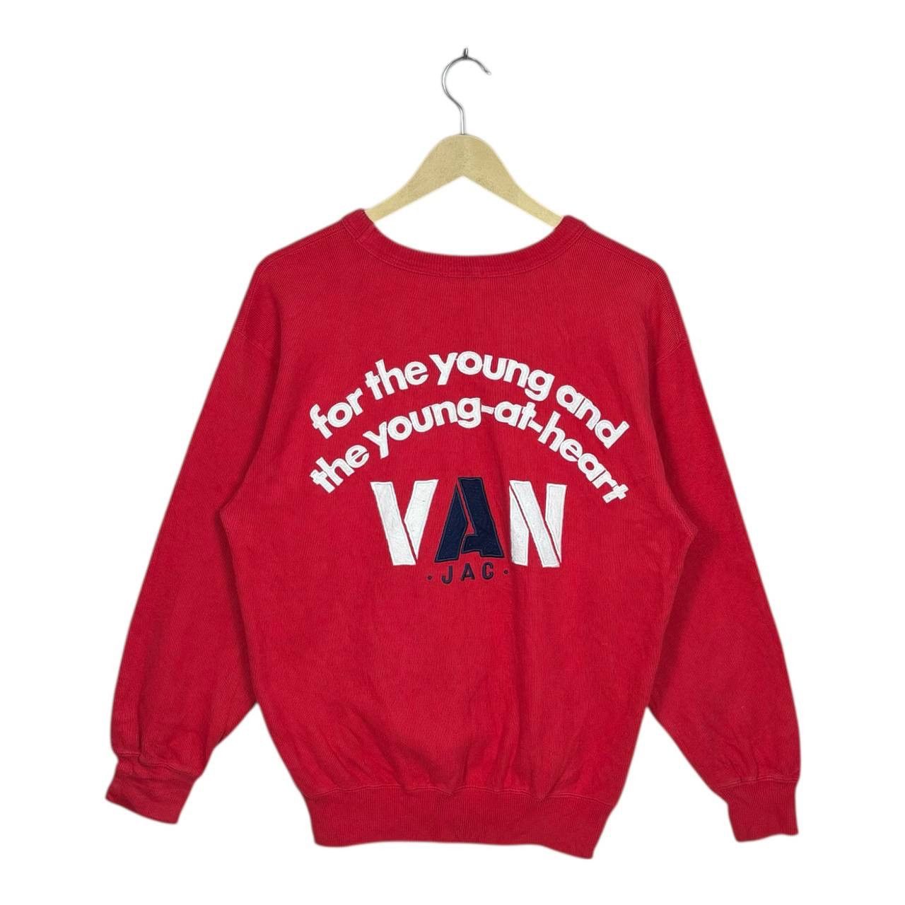Van Vintage VAN JAC Ivy Style Sweatshirt Red Size M Japanese Size US M / EU 48-50 / 2 - 1 Thumbnail