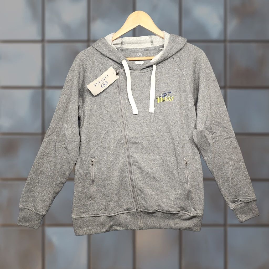 Vintage VINTAGE University of Toledo Rockets Hoodie Sweatshirt Grey Womens Small Vantage NEW Size S / US 4 / IT 40 - 1 Thumbnail