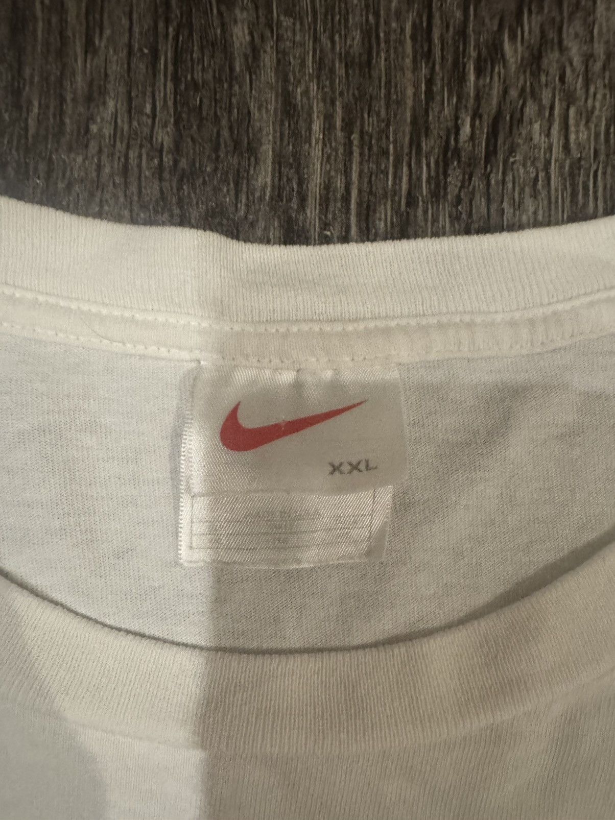 Nike Vintage 90s Basic White Nike T with Pink Embroidered Swoosh Size US XXL / EU 58 / 5 - 3 Thumbnail
