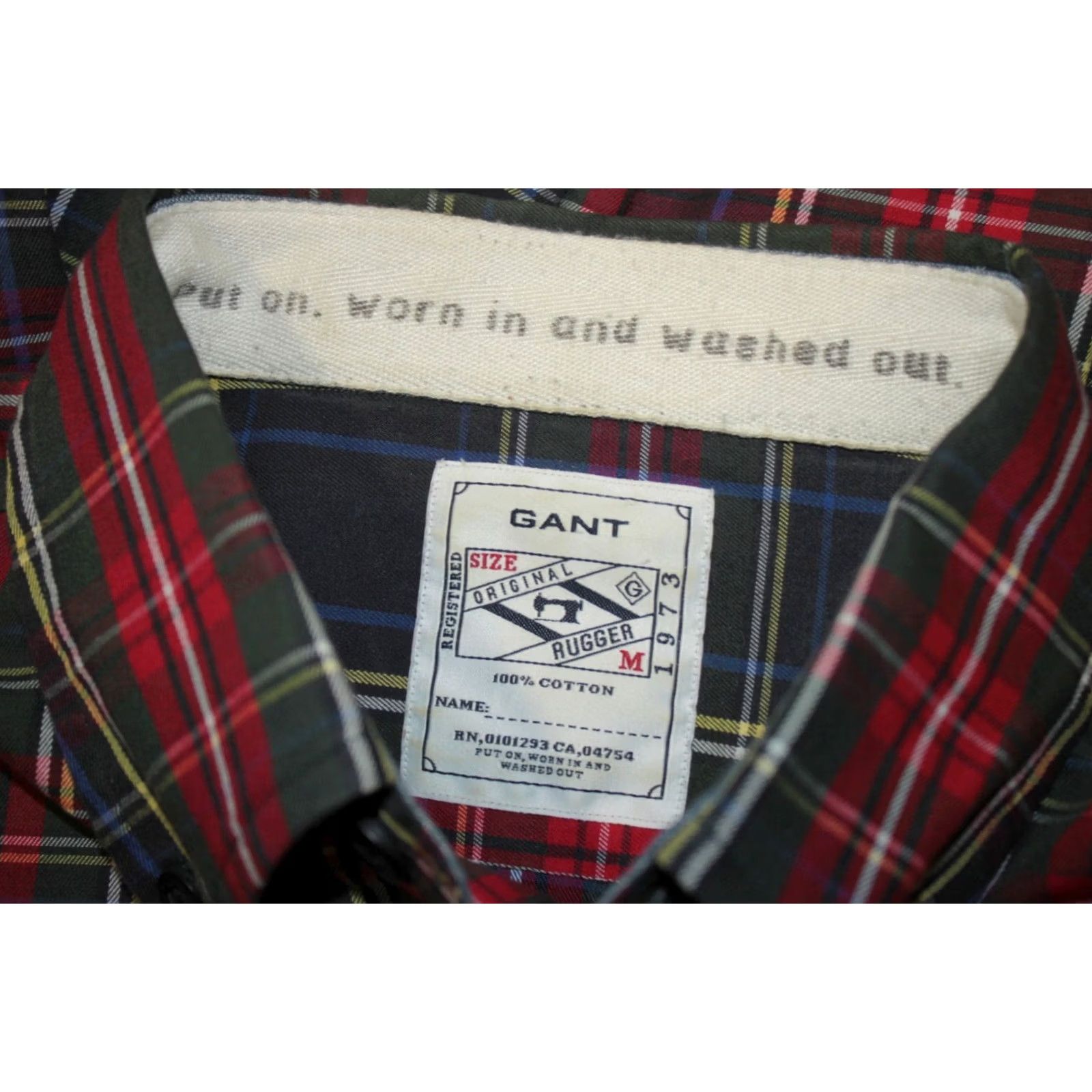 Gant GANT Rugger Mens shirt M check Button-Up Collared Cotton Multicoloured Shirt Mens M Size US M / EU 48-50 / 2 - 4 Thumbnail