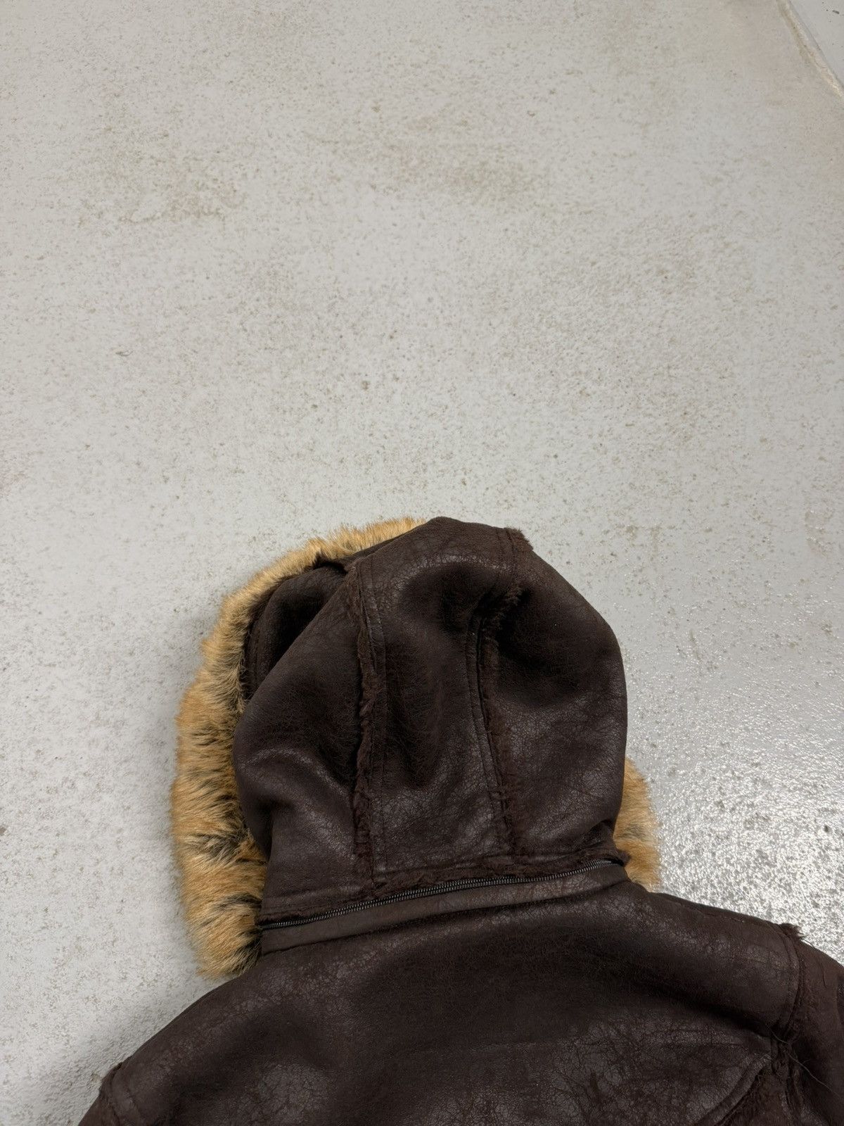 Other Suede Leather Multi-zip Narrow Waist Fur Bomber Jacket Size L / US 10 / IT 46 - 13 Thumbnail