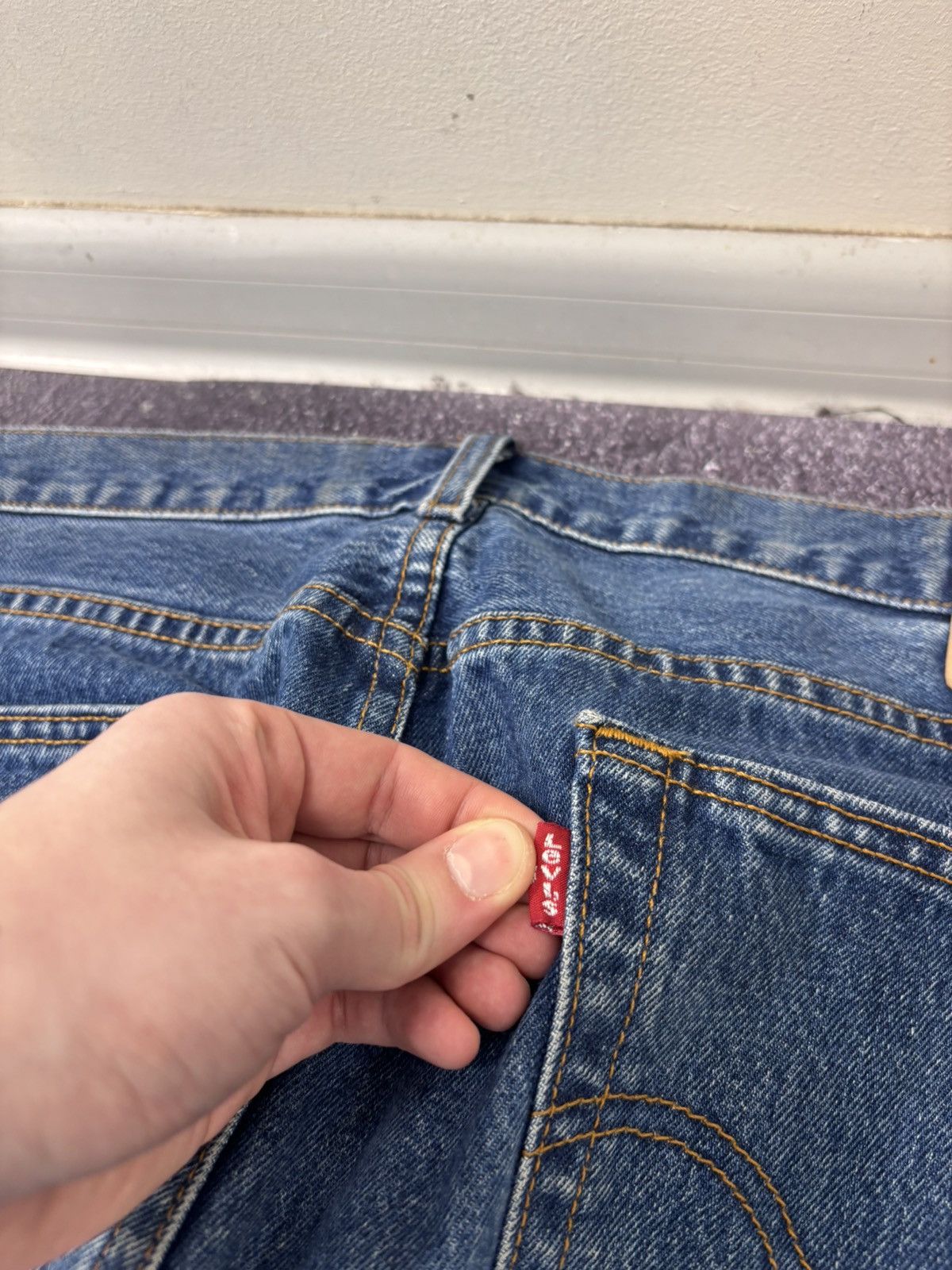 Levi's Vintage Levi’s 751 Men’s Straight Leg USA Blue Denim Jeans Size US 40 / EU 56 - 10 Thumbnail