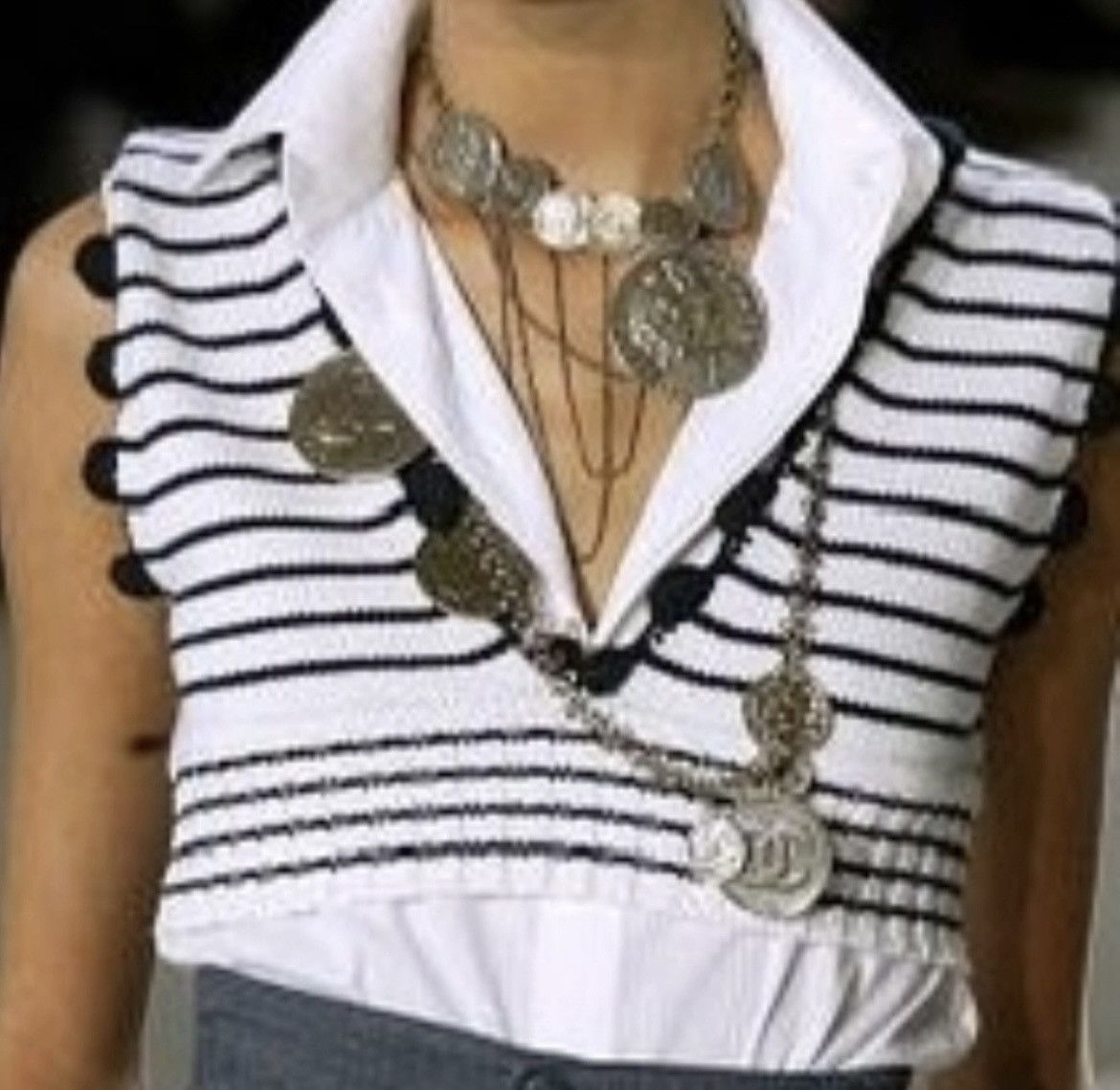 Chanel CHANEL CROP TOP Cashmere. Vintage. Size XS / US 0-2 / IT 36-38 - 10 Thumbnail