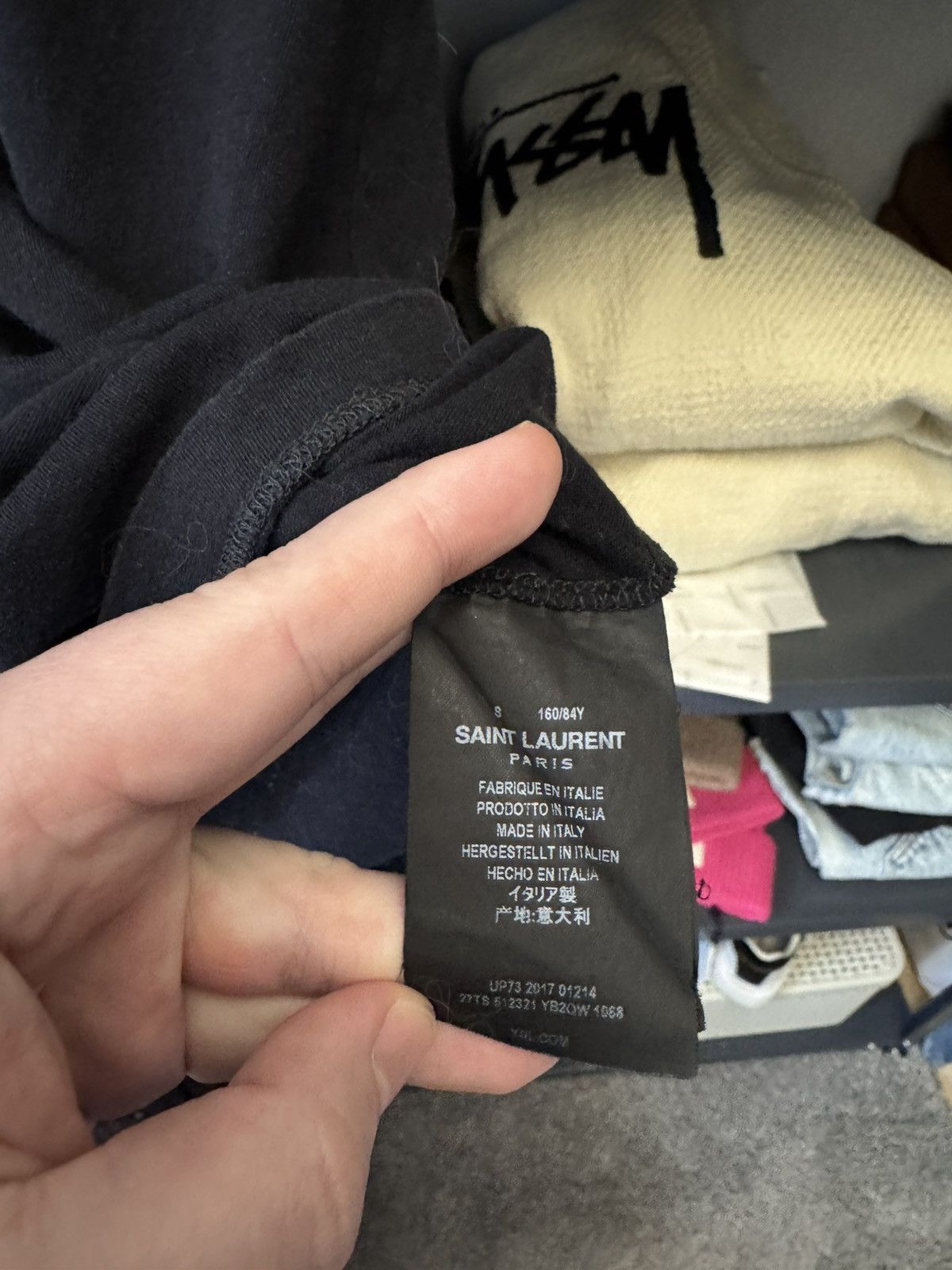 Saint Laurent Paris Saint Laurent Paris Logo T-shirt Size US S / EU 44-46 / 1 - 6 Thumbnail