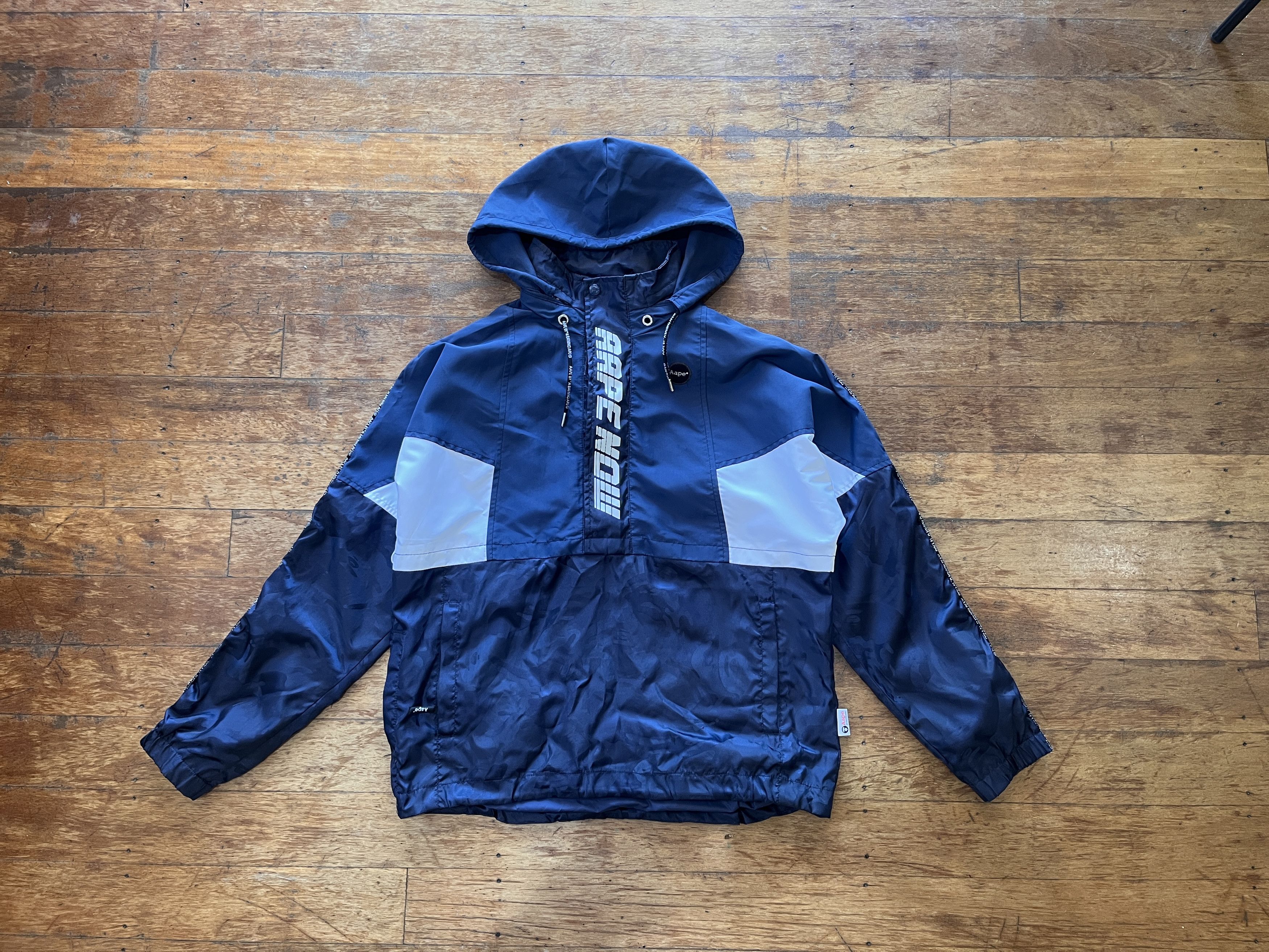 Aape Rare 2017 AApe Now Windbreaker Jacket Navy Size US M / EU 48-50 / 2 - 1 Thumbnail