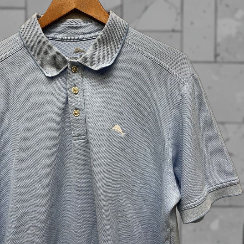 Tommy Bahama Tommy Bahama Polo Shirt Mens Size M Blue SuPima Cotton Shirt Size US M / EU 48-50 / 2 - 1 Thumbnail