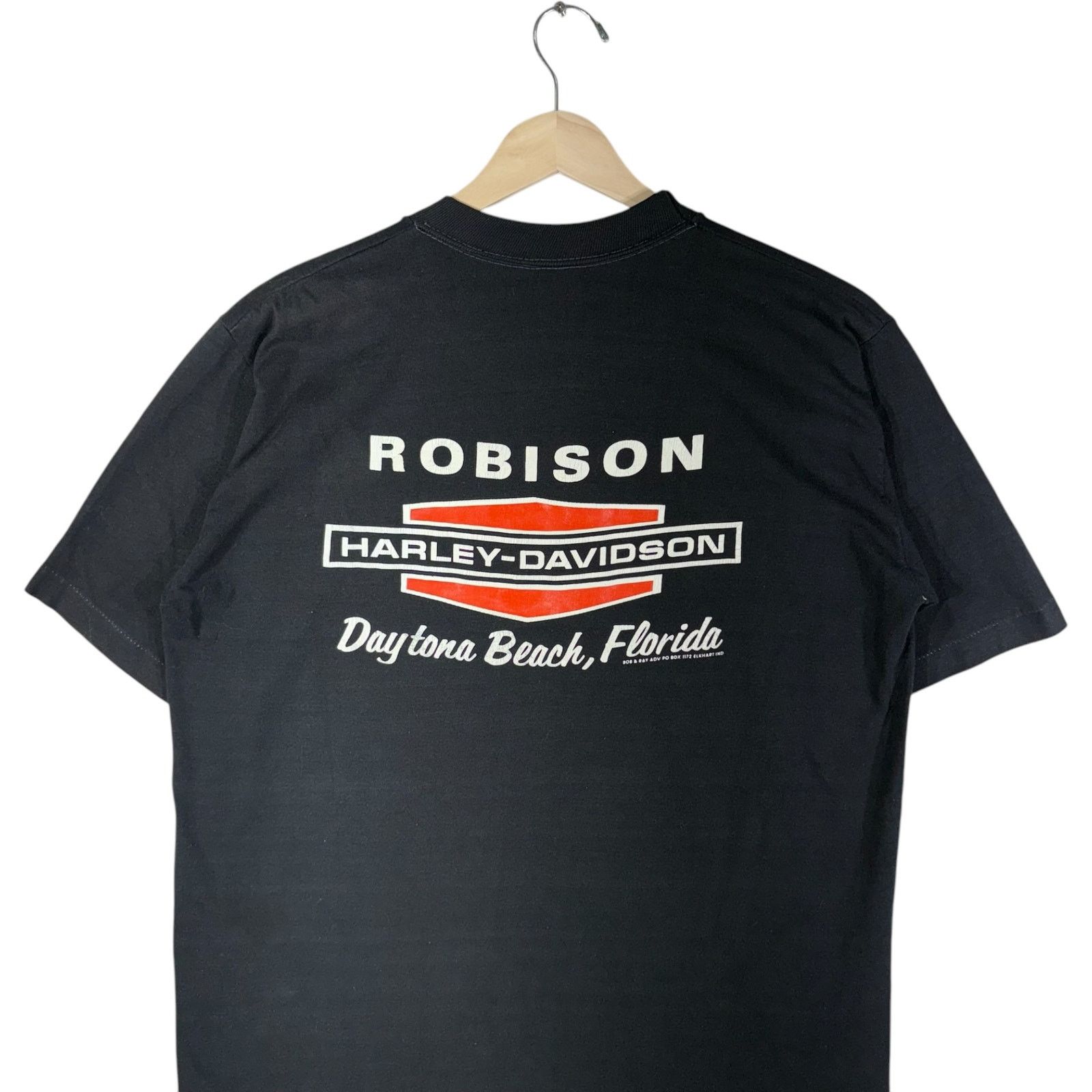 Velva Sheen VTG Harley Davidson Robinson Daytona Beach Florida Tee L 90s Size US L / EU 52-54 / 3 - 6 Thumbnail