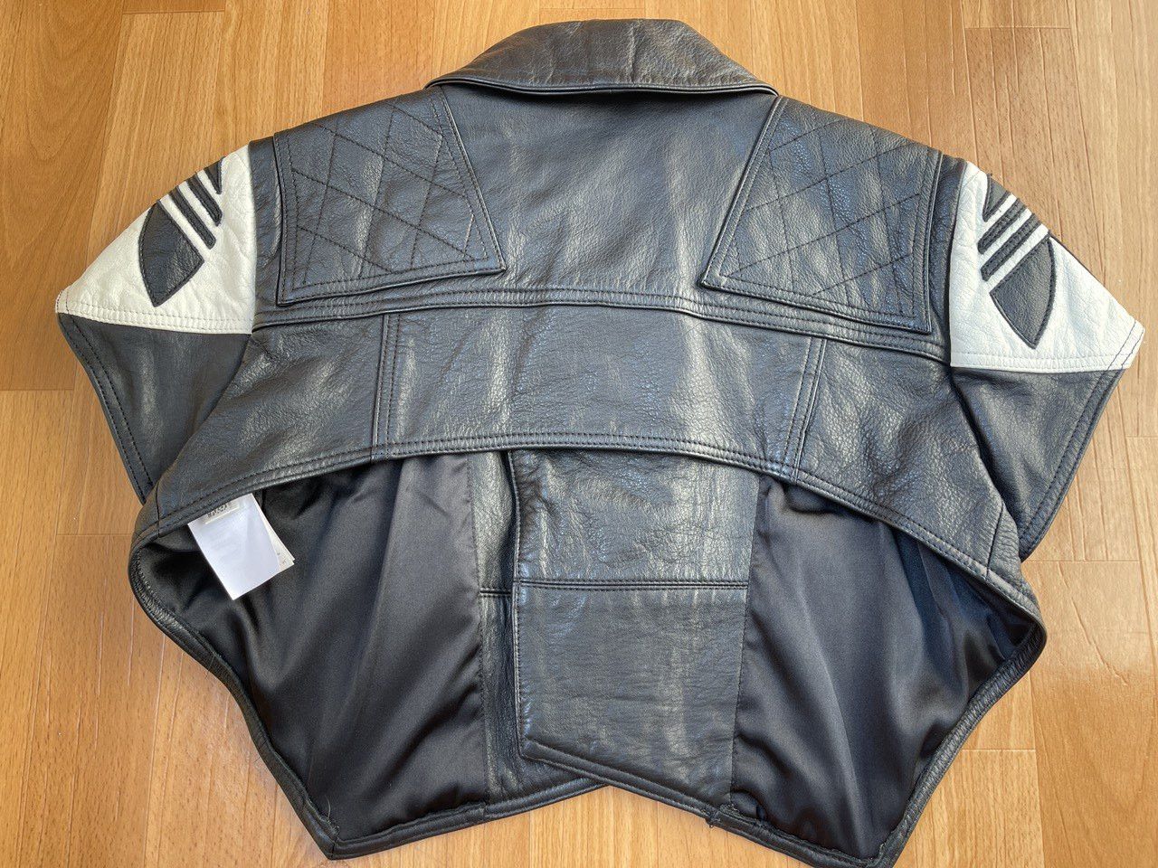 Adidas × Jeremy Scott Adidas Jeremy Scott leather biker jacket, Wings vest, O27140 Size S / US 4 / IT 40 - 4 Thumbnail