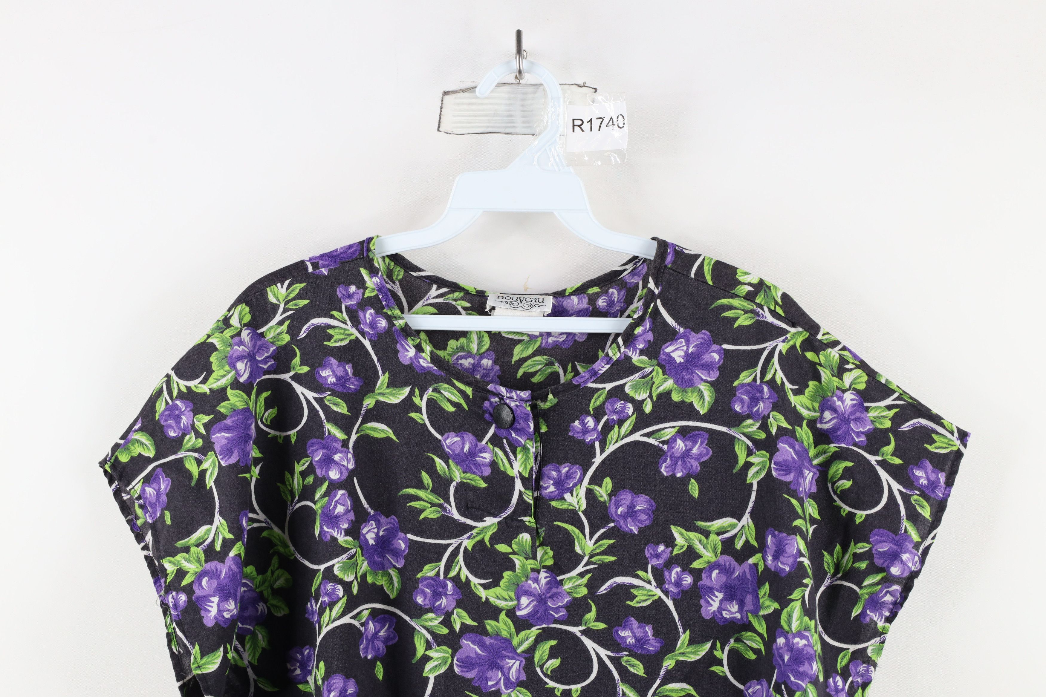 Vintage Vintage 90s Streetwear Dolman Sleeve Henley T-Shirt USA Size L / US 10 / IT 46 - 2 Thumbnail