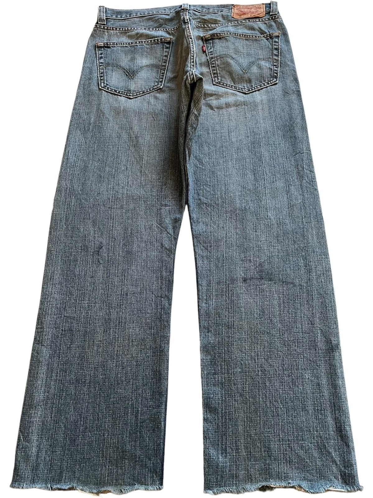 Levi's × Levi's Vintage Clothing Vintage 90s Levis 505 Blue Wash Distressed Baggy Jeans Size US 34 / EU 50 - 2 Thumbnail