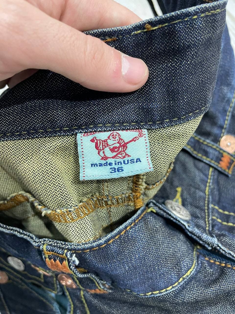 True Religion Vintage True Religion Billy Super T Denim Jeans Y2K 90s Size US 36 / EU 52 - 17 Thumbnail